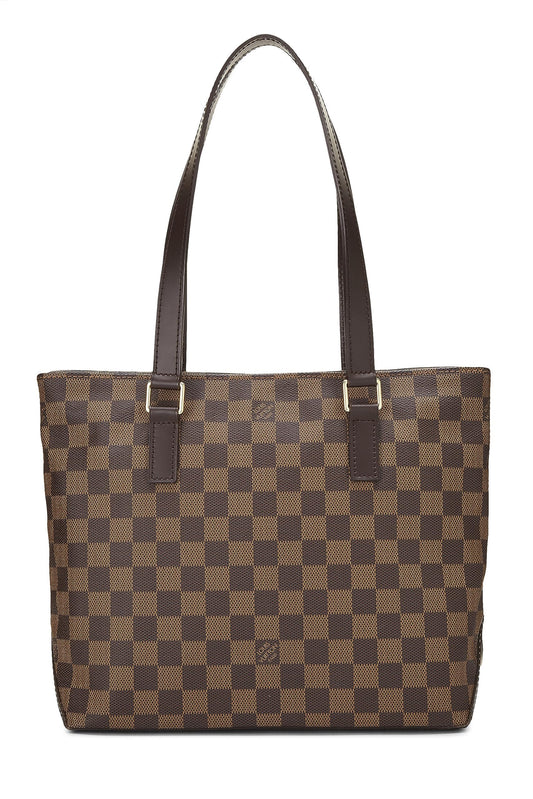 Louis Vuitton,  Damier Ebene Cabas Piano, Brown