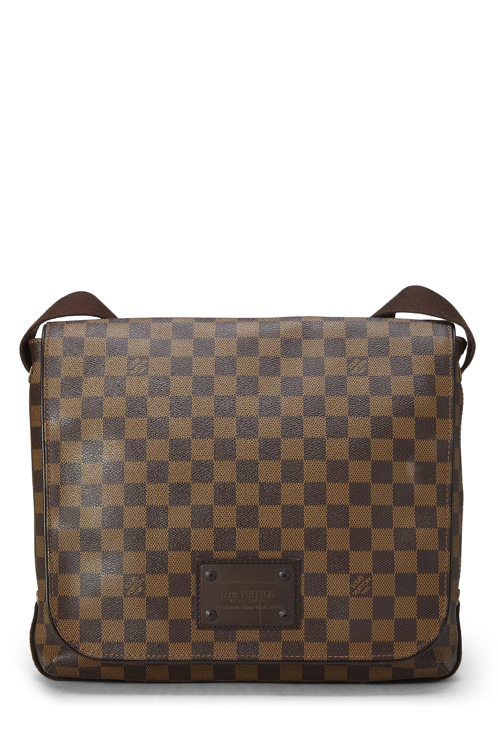 Louis Vuitton,  Damier Ebene Brooklyn MM, Brown