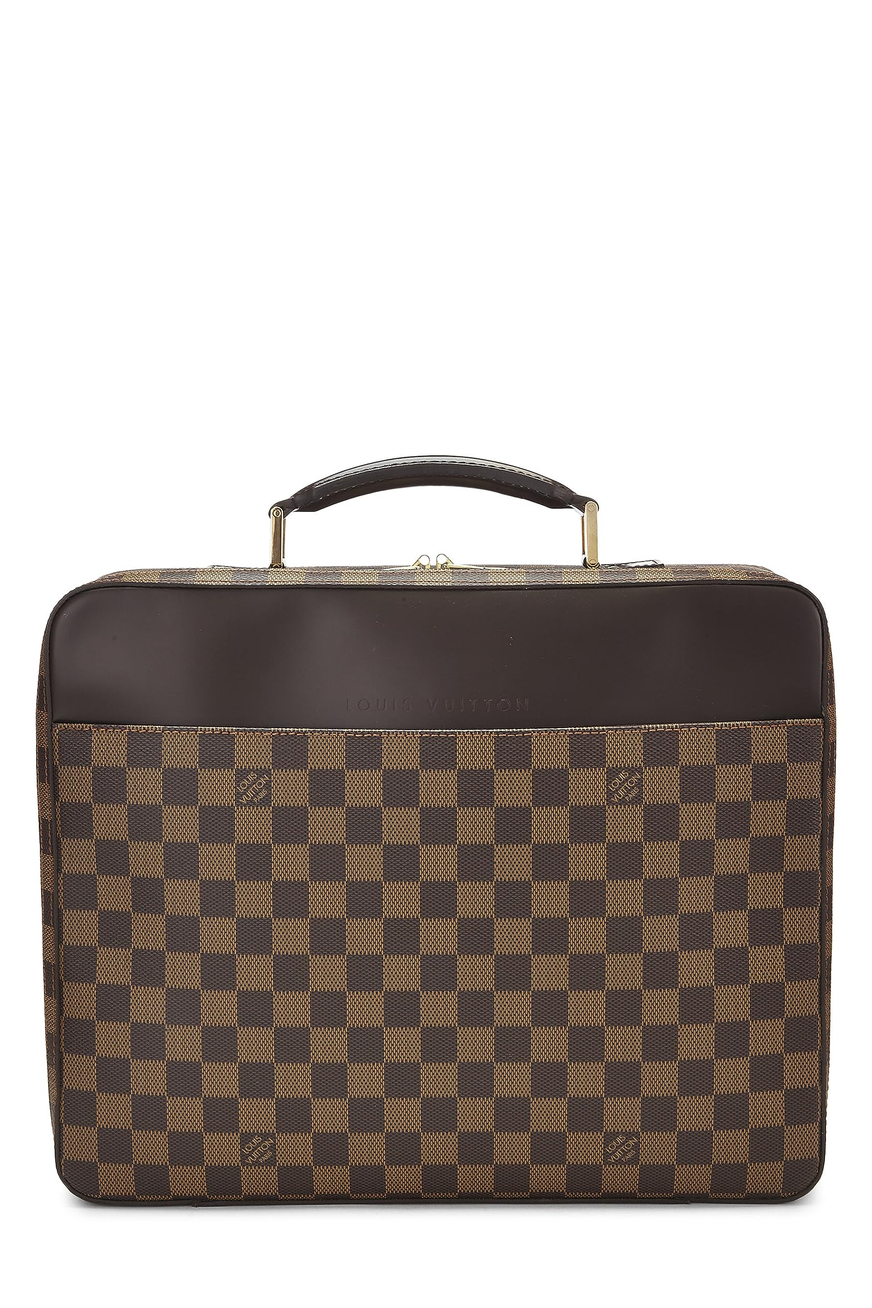 Louis Vuitton,  Damier Ebene Porte Ordinateur Sabana, Brown