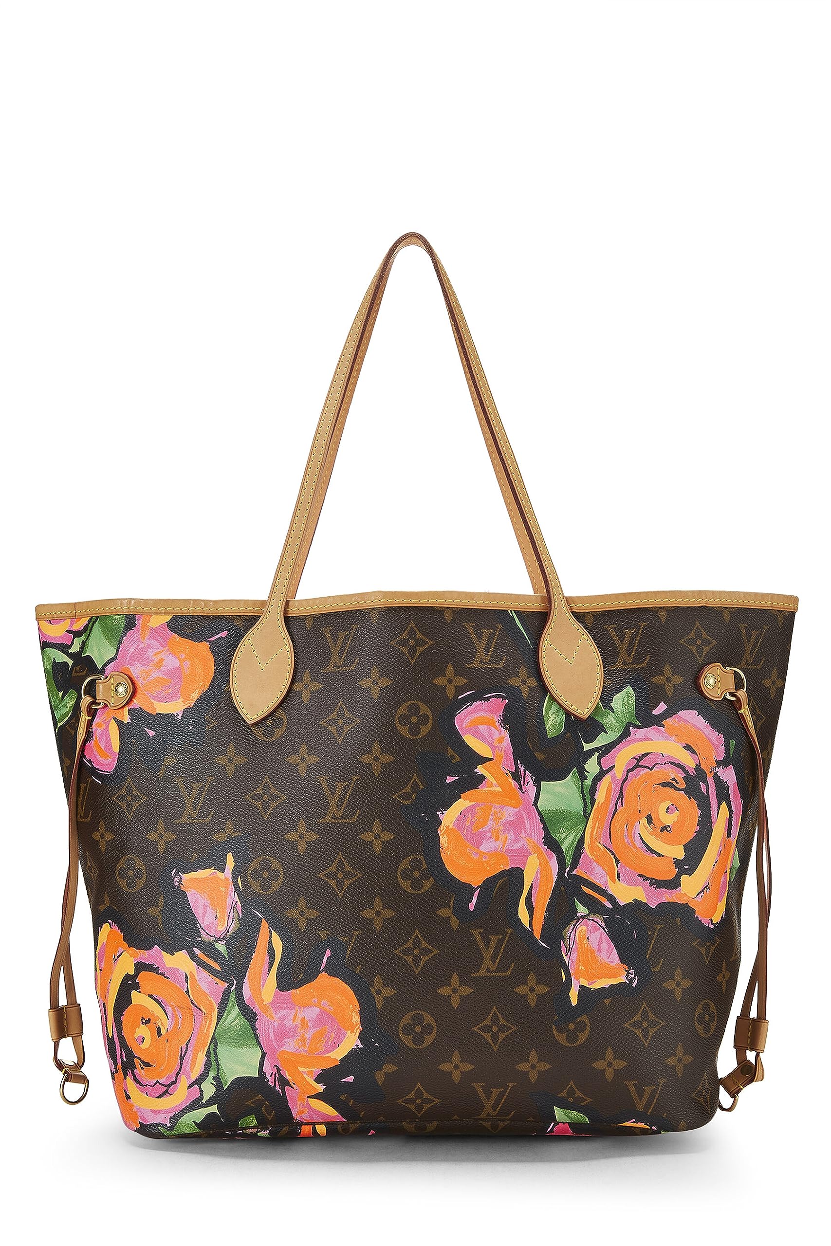 Louis Vuitton,  Stephen Spro  x Louis Vuitton Monogram Canvas Roses Neverfull MM, Brown