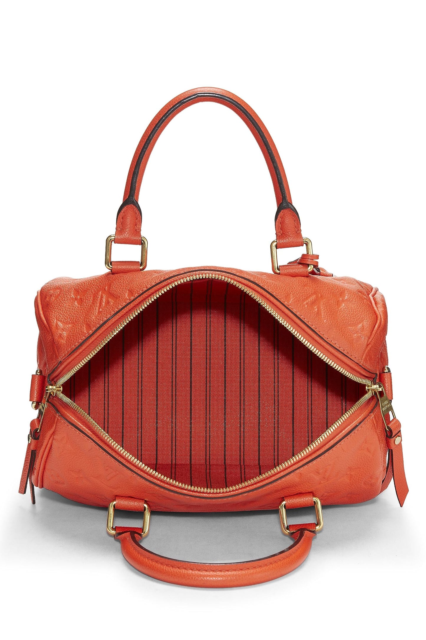 Louis Vuitton,  Orange Monogram Empreinte Speedy Bandouliere 25, Orange
