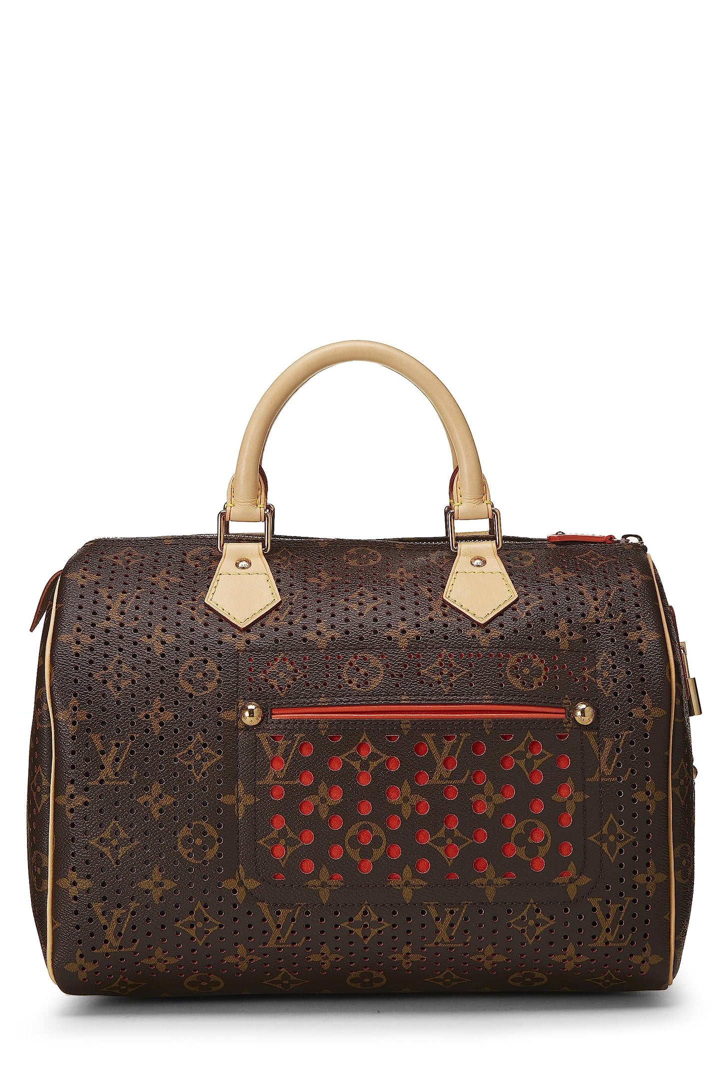 Louis Vuitton,  Orange Monogram Canvas Perforated Speedy 30, Orange