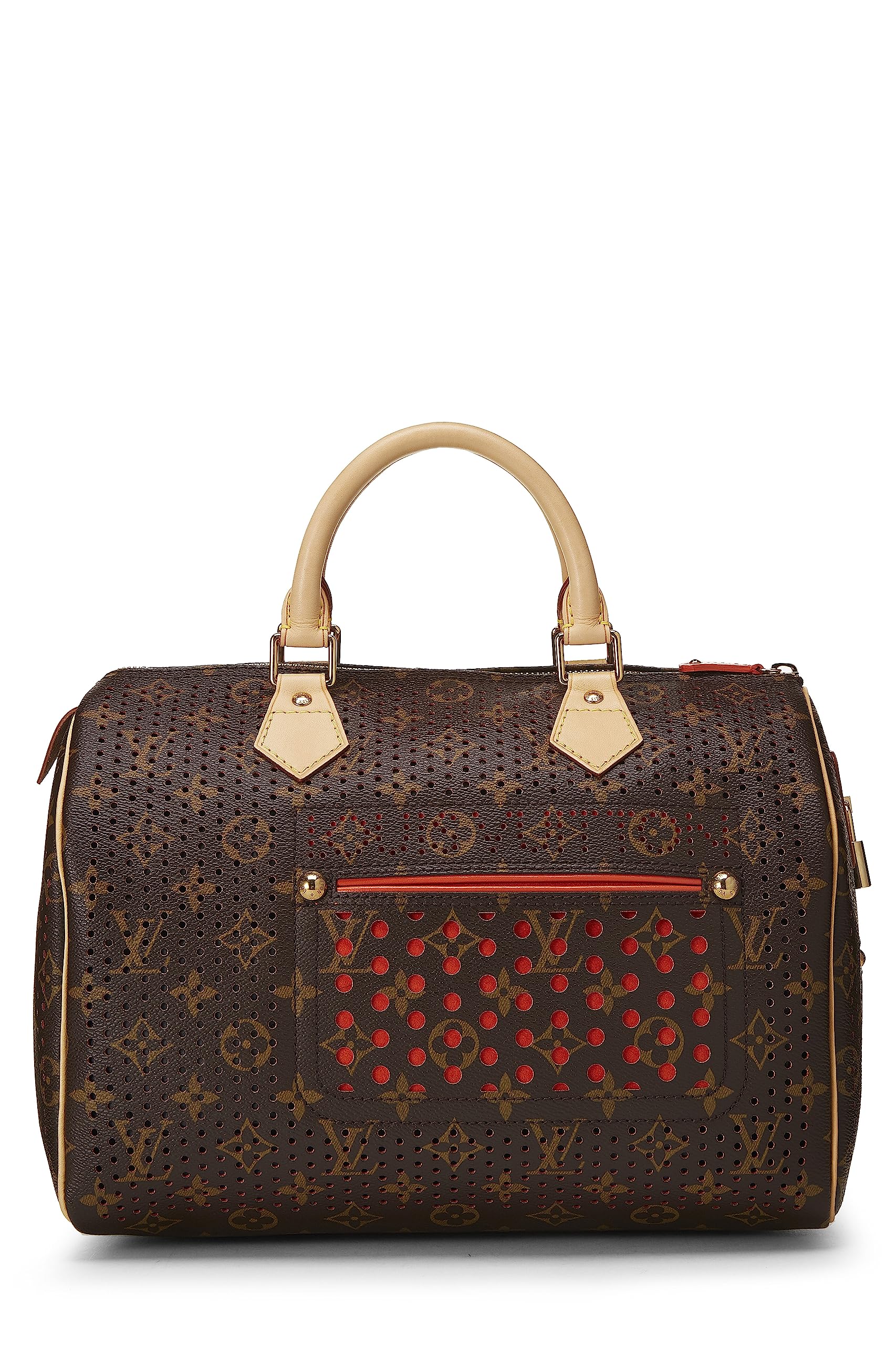 Louis Vuitton,  Orange Monogram Canvas Perforated Speedy 30, Orange