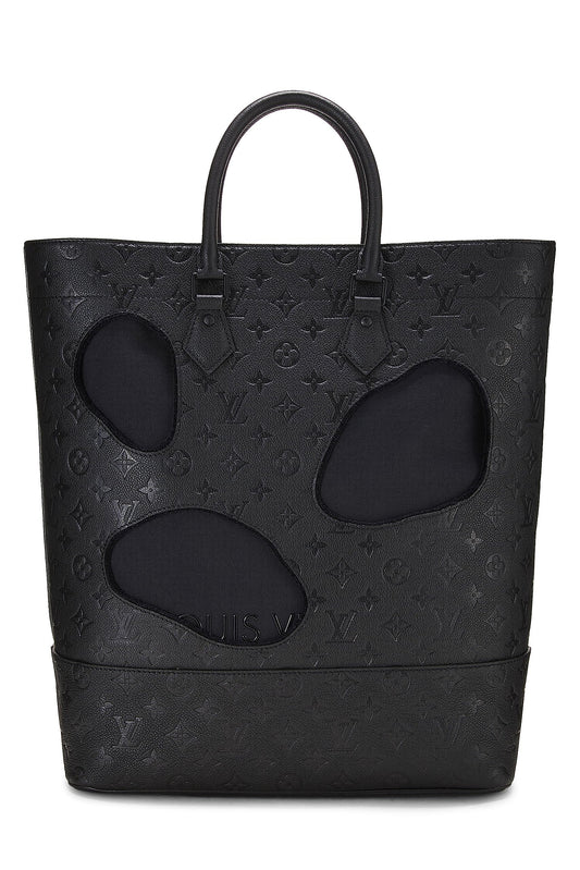 Louis Vuitton,  COMME DES GARÇONS x Louis Vuitton Black Monogram Empreinte Bag with Holes, Black