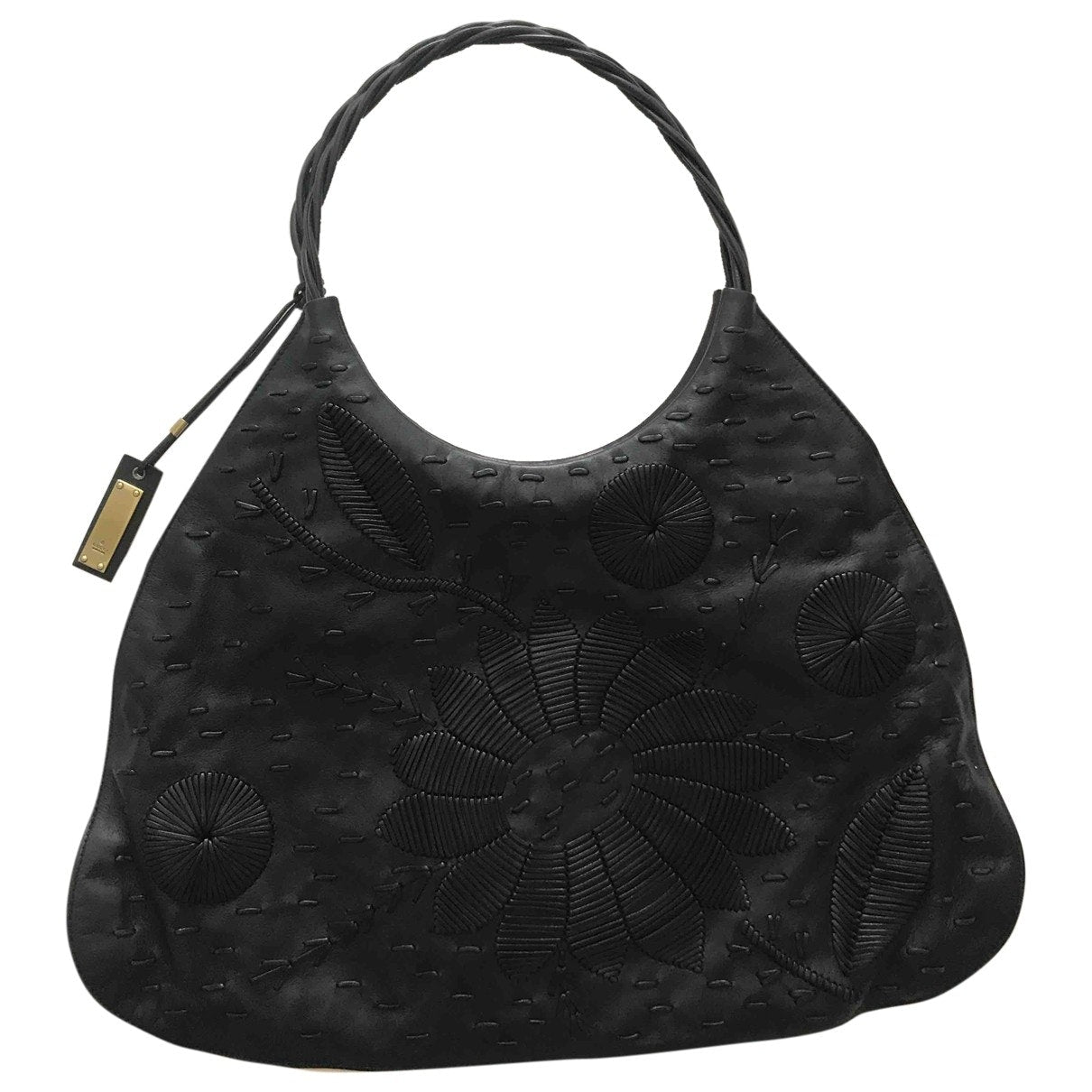 Gucci black leather handbag