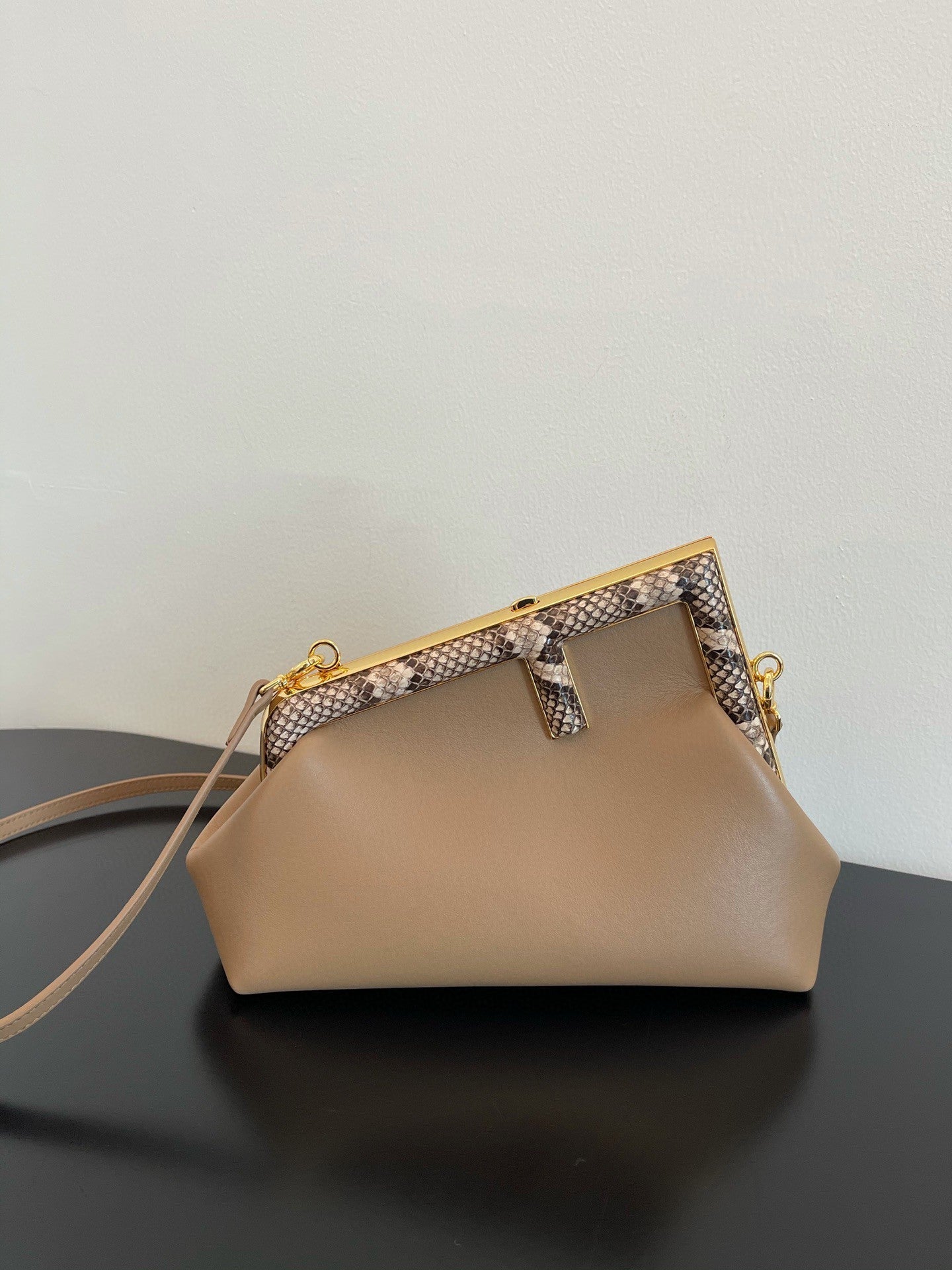 Fi First With Exotic Details Bag For Beige Small Travel Bag