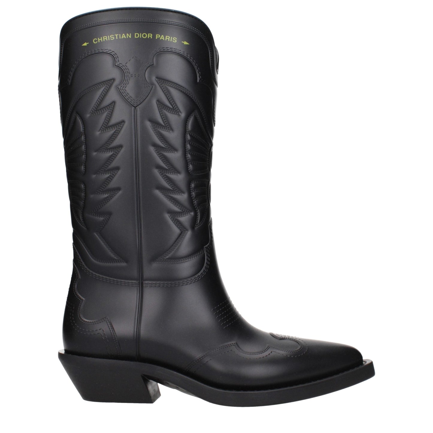 Dior Shoe Christian Cotton Women's Boots Black Shoes