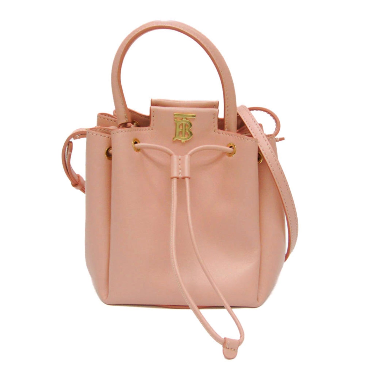 Burberry Tb Shoulder Bag Leather Pink