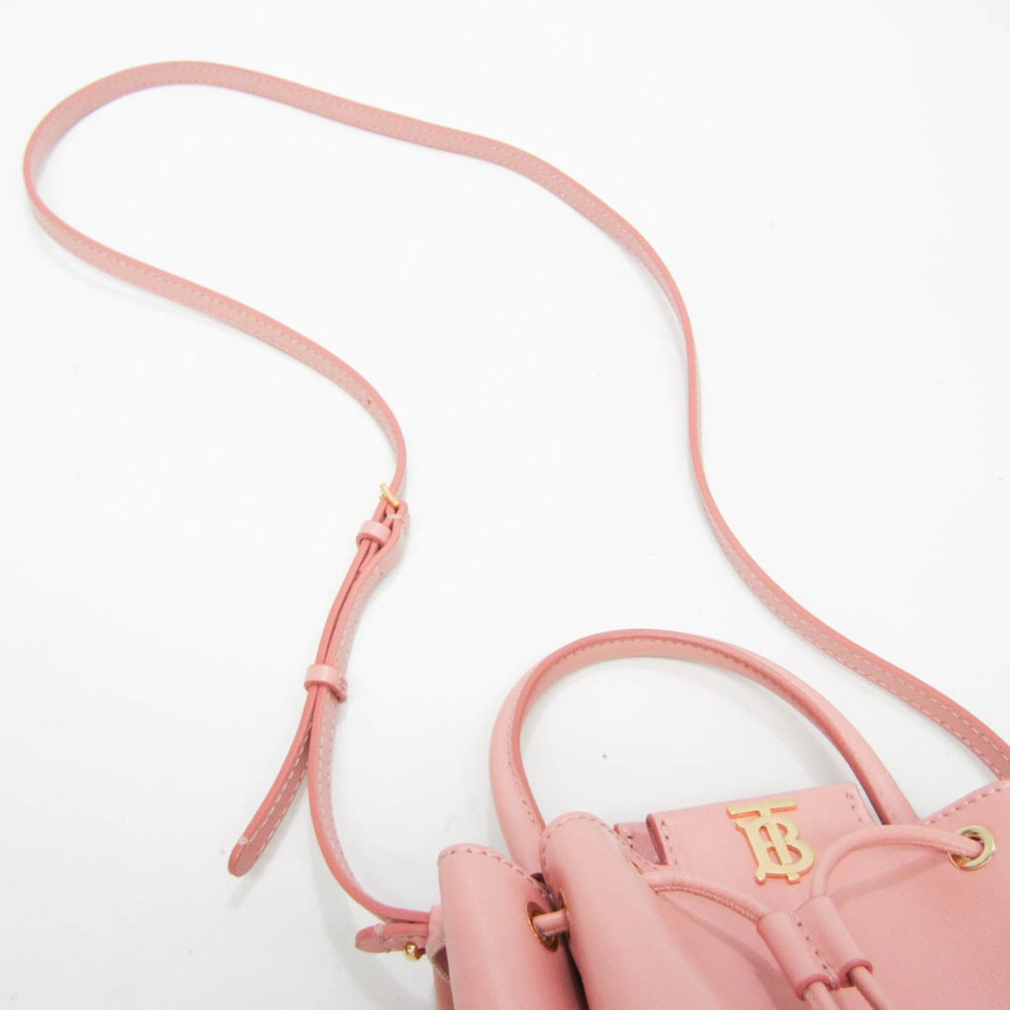 Burberry Tb Shoulder Bag Leather Pink