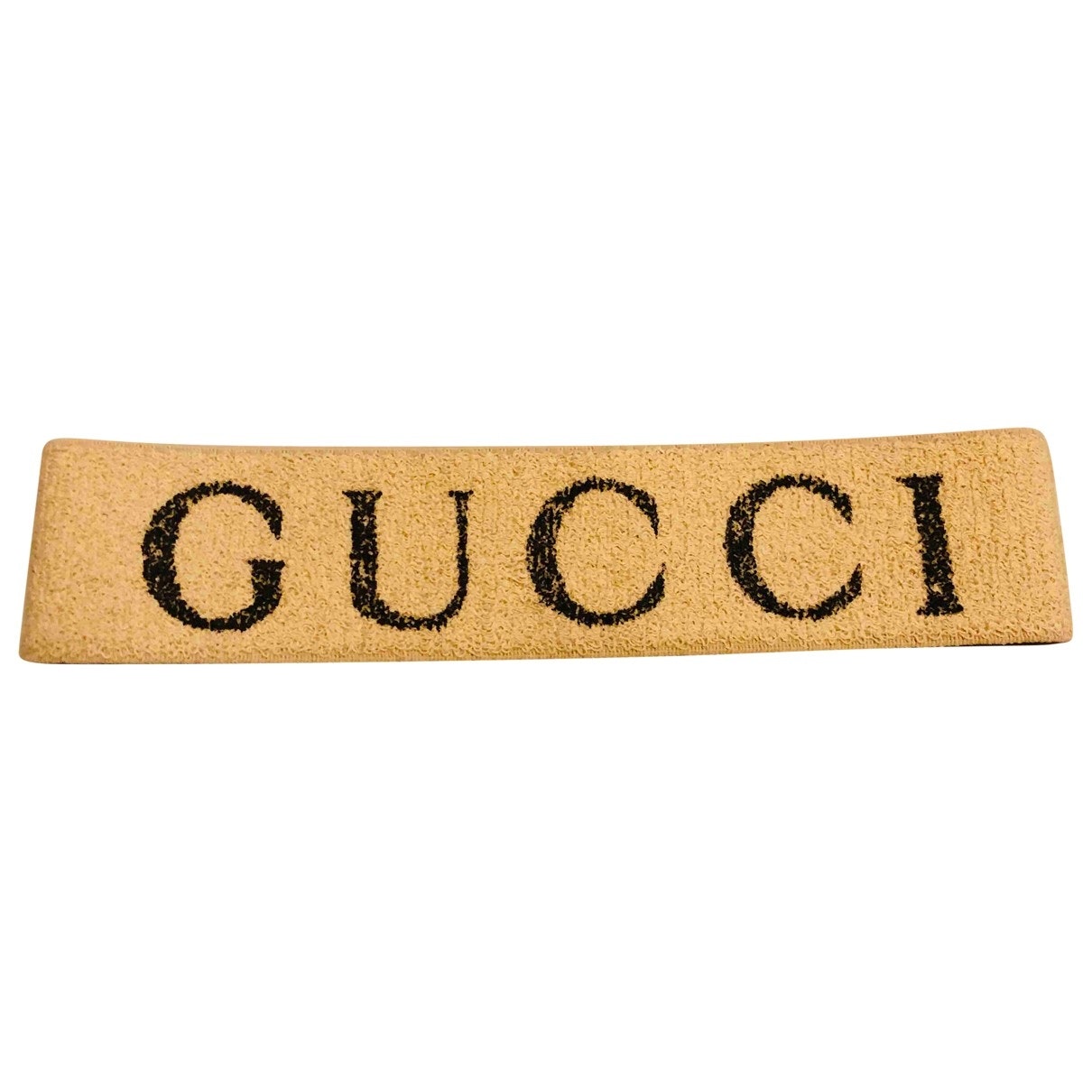 Gucci ecru cloth hair accessories