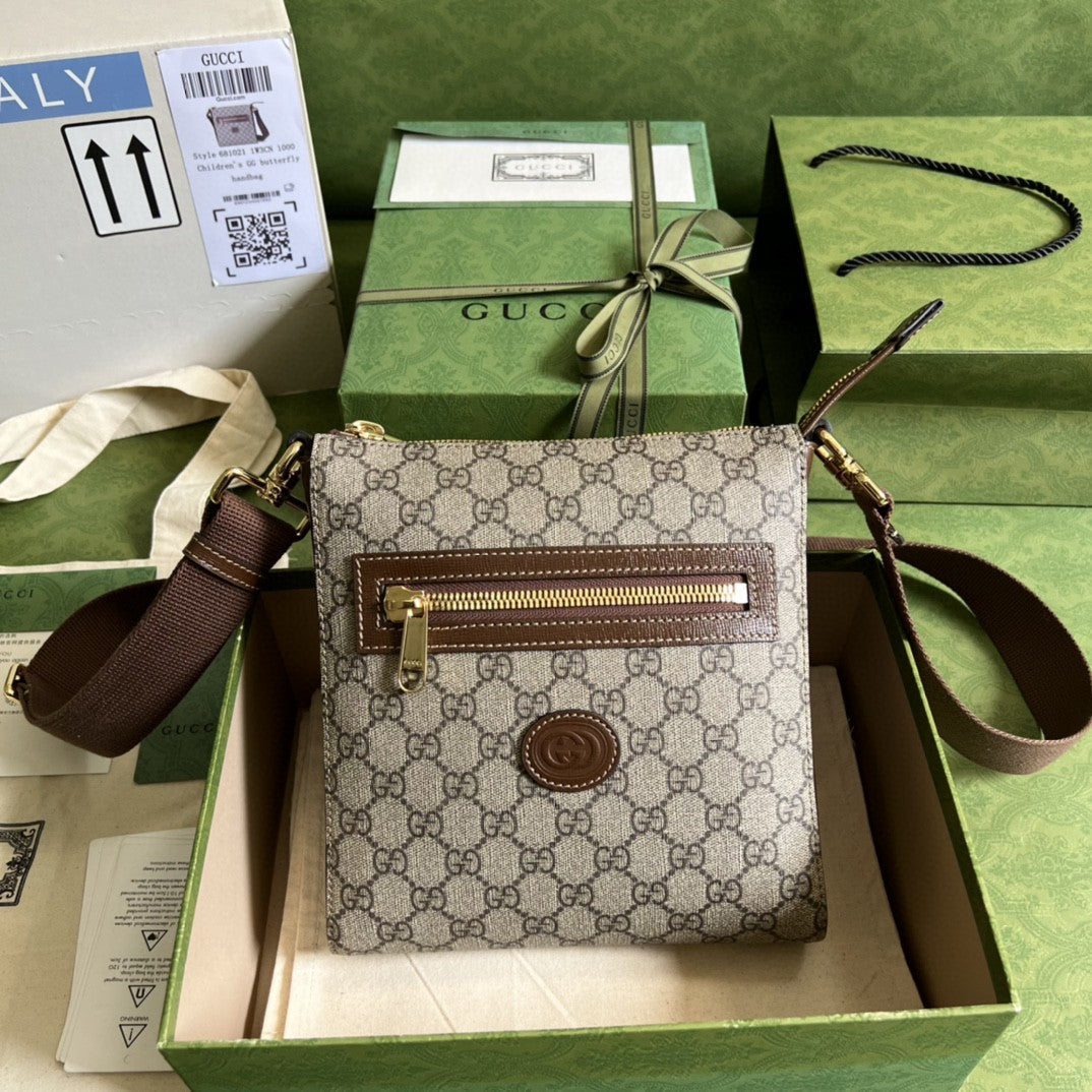 gg Supreme Messenger Ebony gg Canvas Beige Messenger Bag