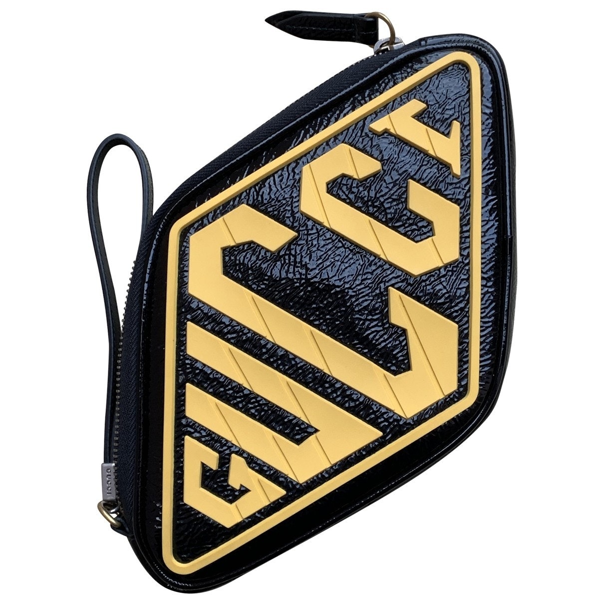Gucci black patent leather bag