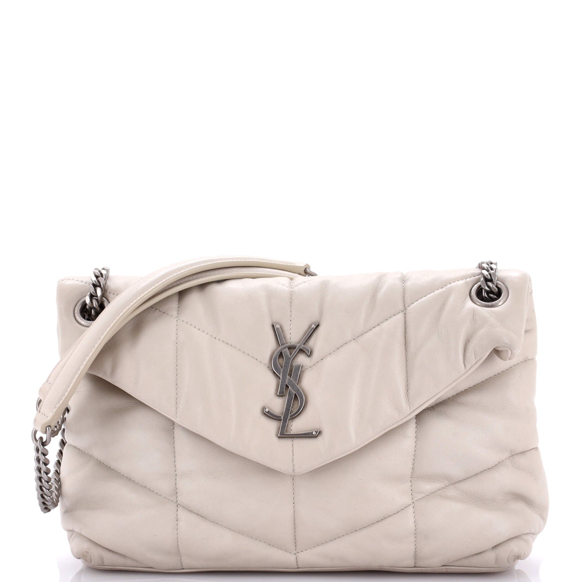 YSL Saint Laurent Saint Laurent Trending Loulou Puffer Shoulder Bag Leather Quilted Leather Small