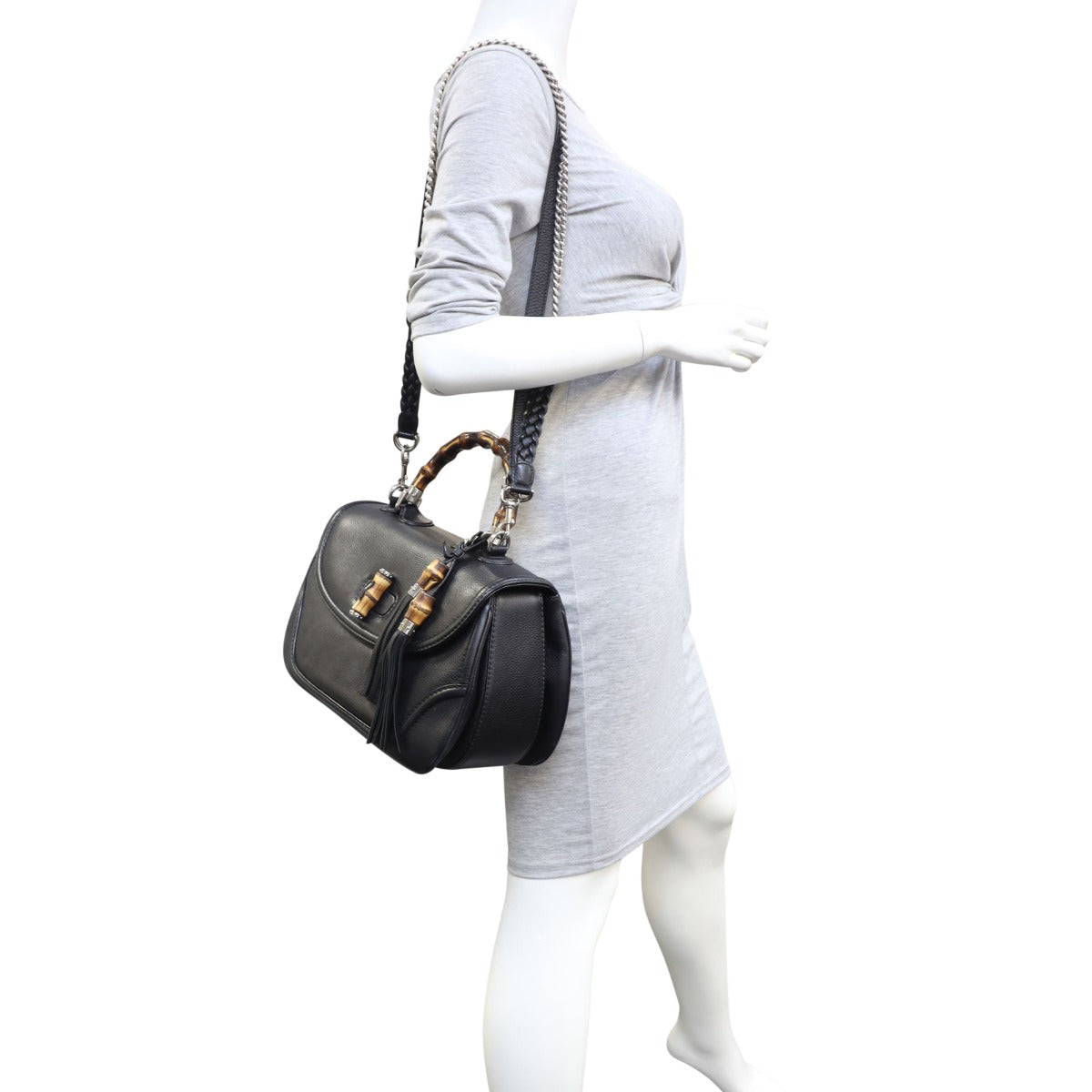 Gucci New Bamboo Top Handle Bag Large