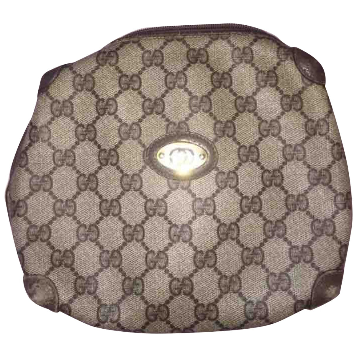 Gucci beige cloth travel bag