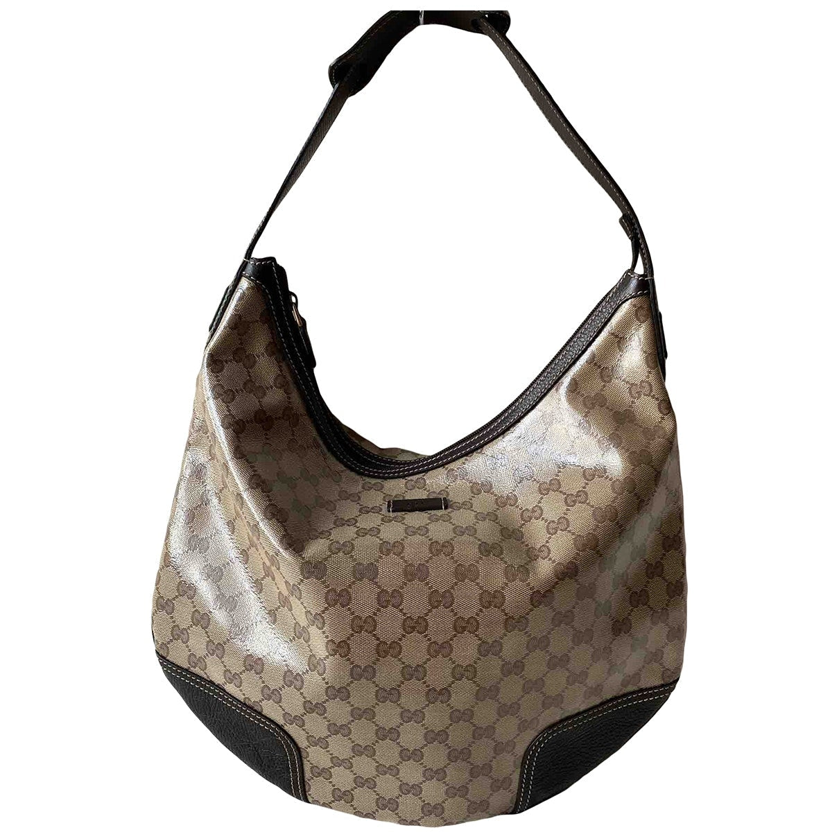 Gucci hobo beige cloth handbag