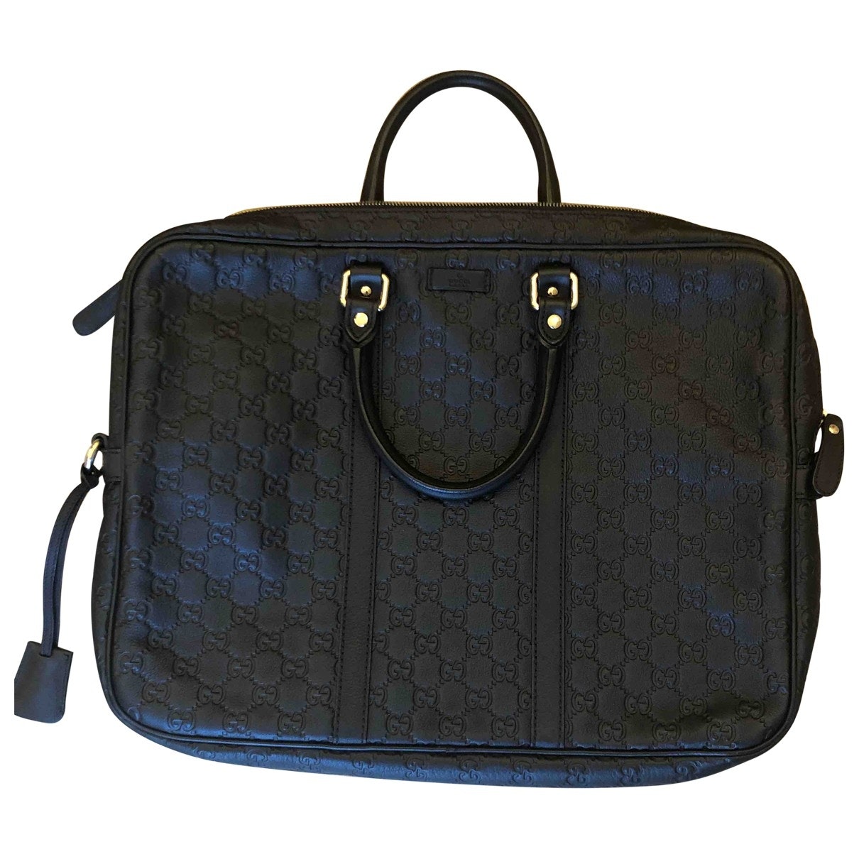Gucci black leather bag