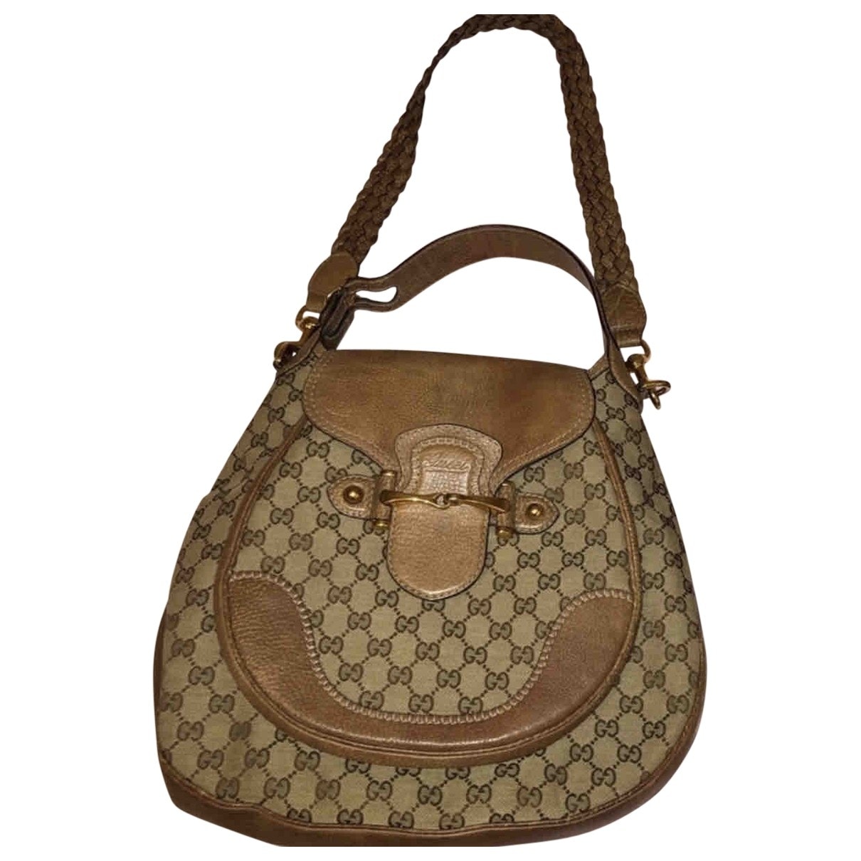 Gucci beige cloth handbag