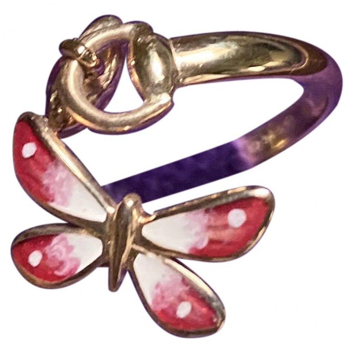 Gucci multicolour yellow gold rings