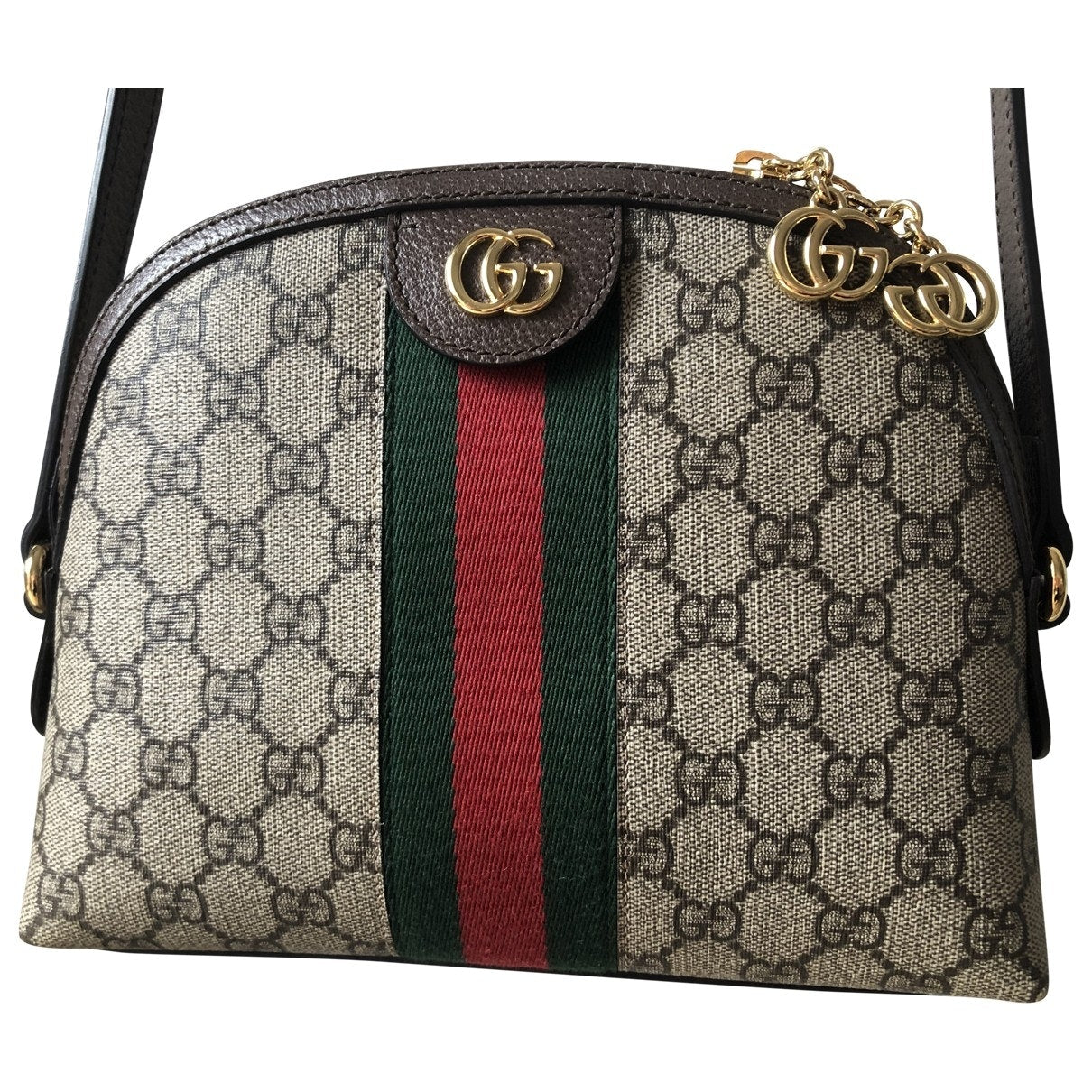 Gucci ophidia beige cloth handbag