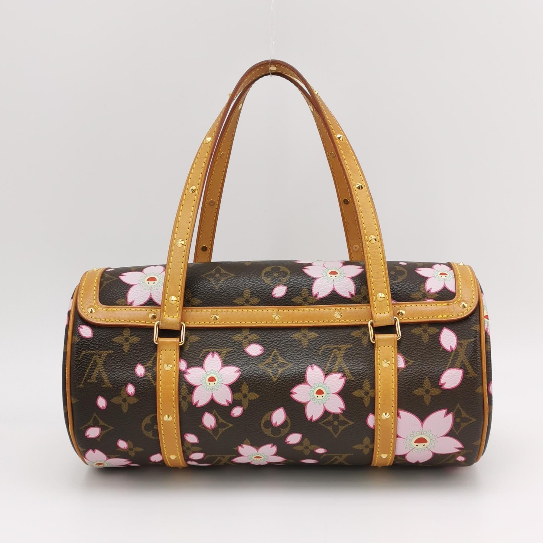 Louis Vuitton x Takashi Murakami Papillon 28 Monogram Handbag Handbag 1