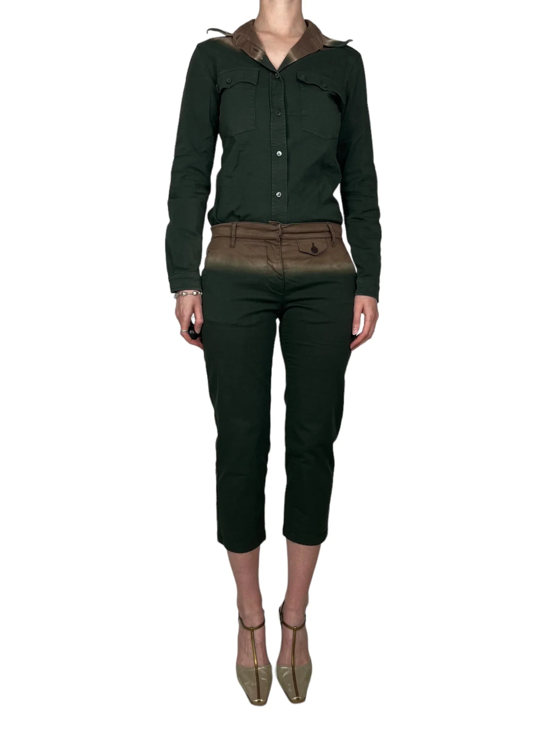 Prada Handbag S S dip dye shirt and pants