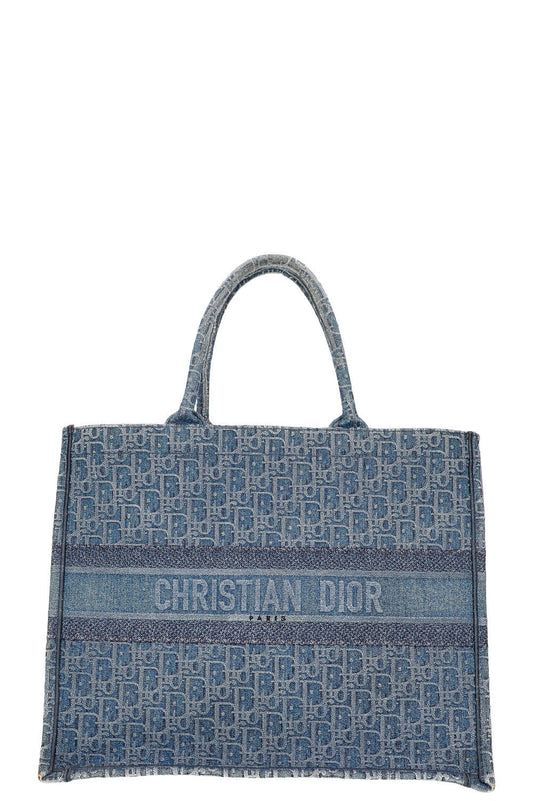 Dior Tote Bag Book Tote Oblique Blue