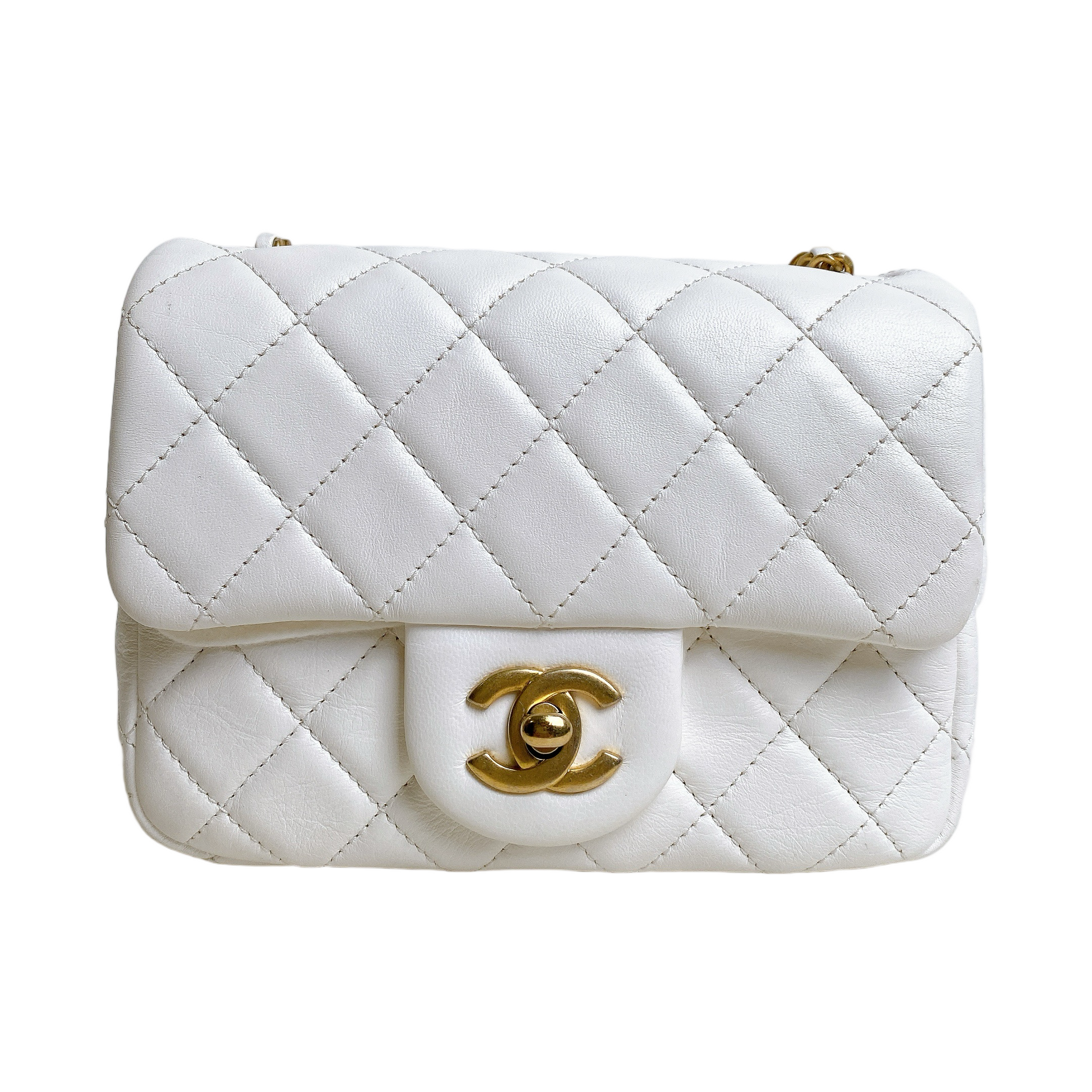 Chanel Mini Square Pearl Crush Bag