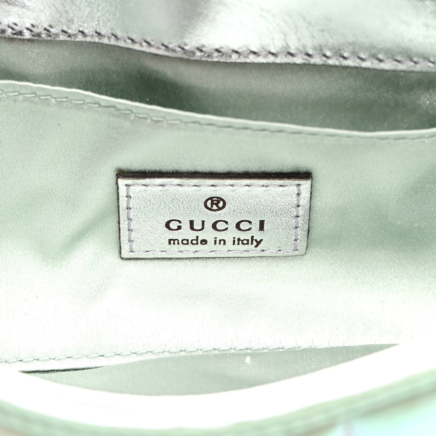 Gucci Iridescent Nappa Vertical Matelasse Medium Maxi Horsebit Chain Shoulder Bag Iridescent Salvy Green