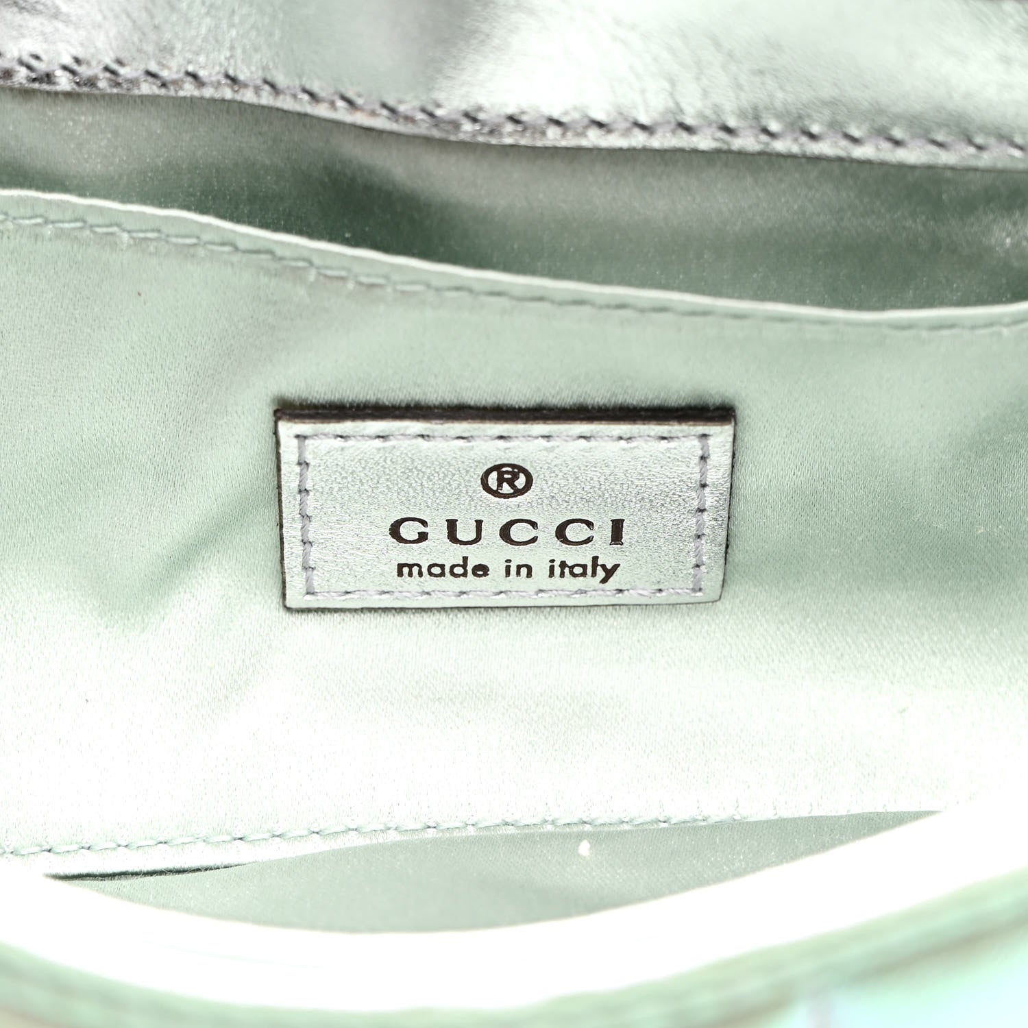 Gucci Iridescent Nappa Vertical Matelasse Medium Maxi Horsebit Chain Shoulder Bag Iridescent Salvy Green