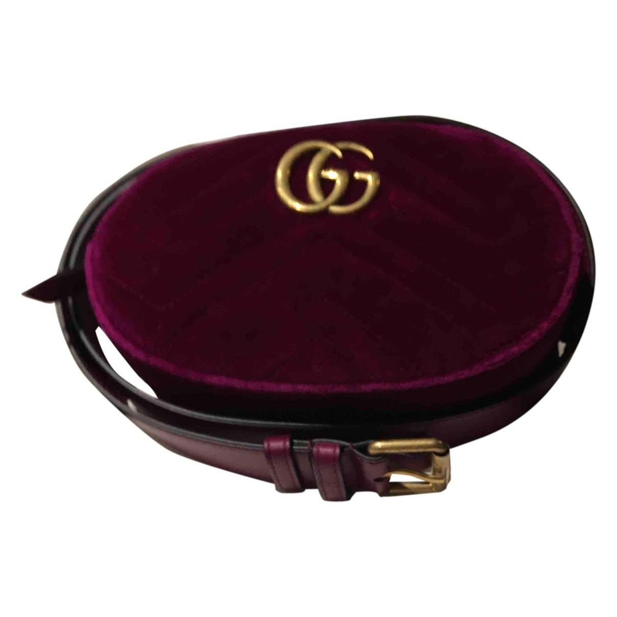 Gucci marmont pink velvet clutch bag