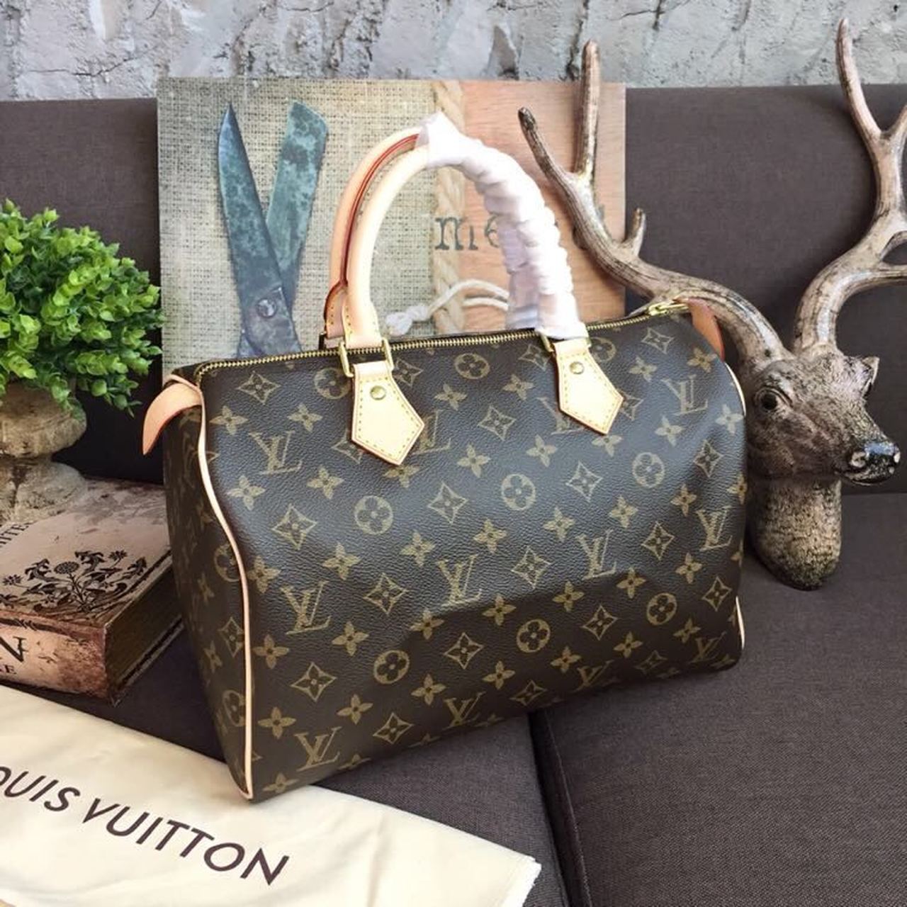 Top Quality Speedy For Women Women Handbags Canvas Monogram Travel Bag