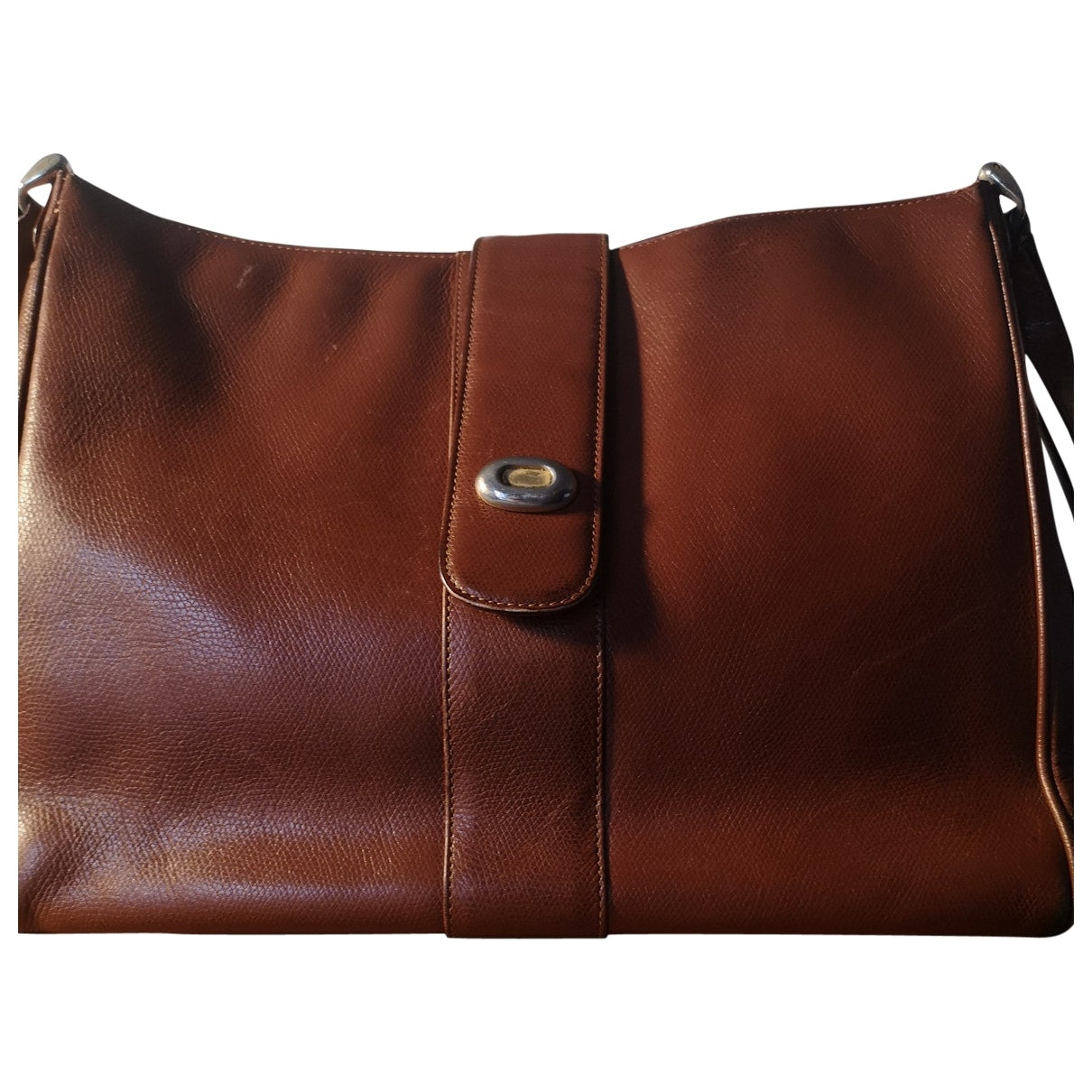 Gucci camel leather handbag