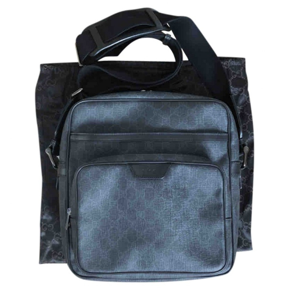 Gucci anthracite cloth bag