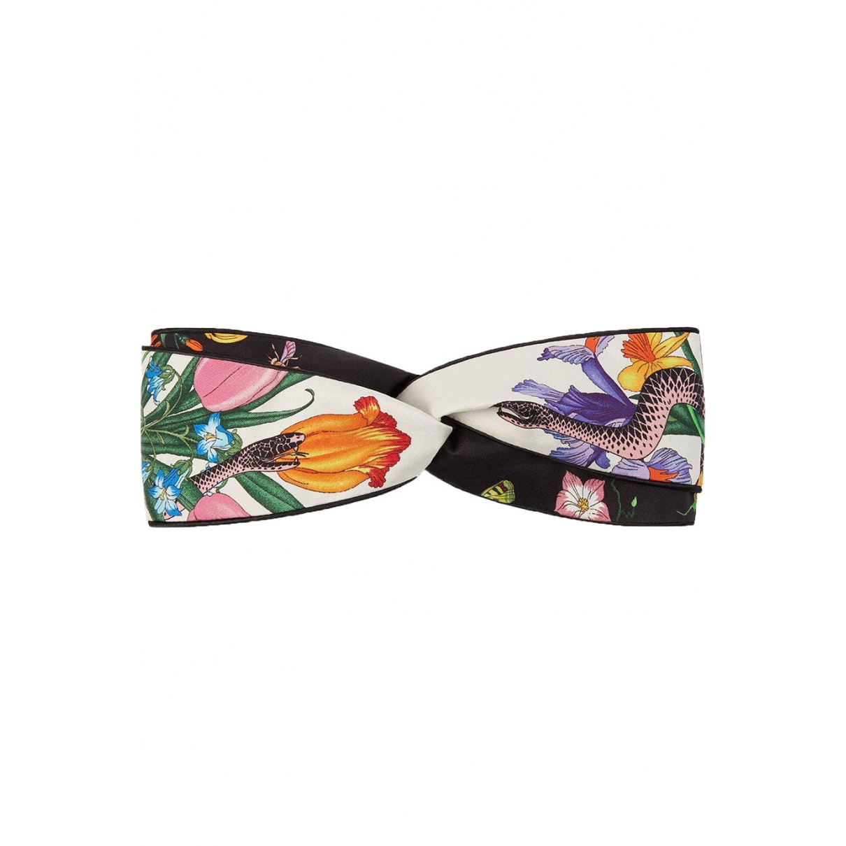 Gucci multicolour silk hair accessories