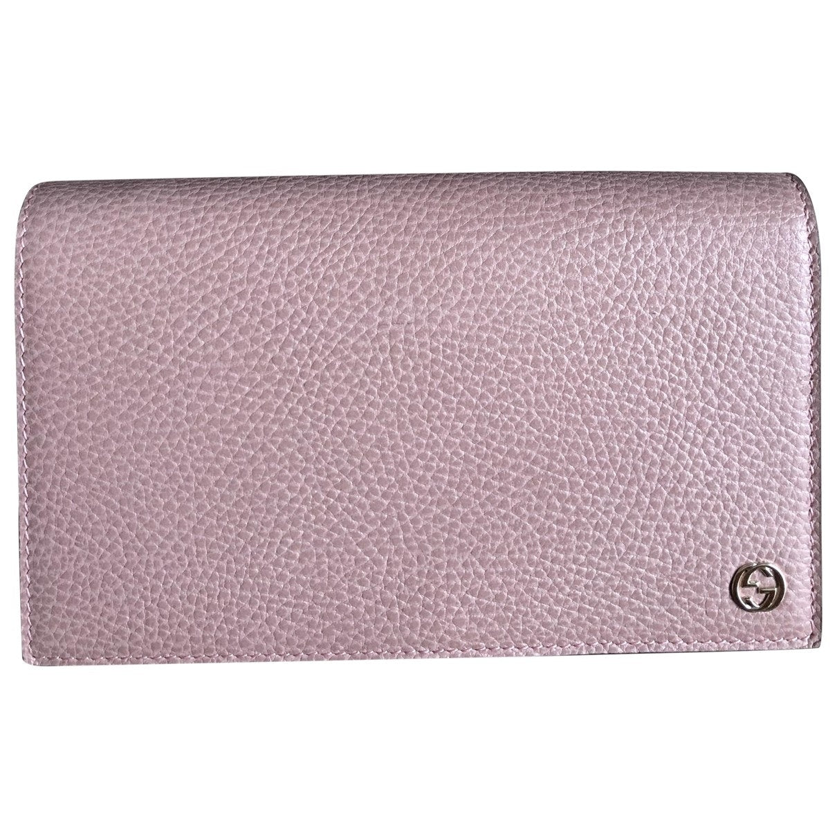 Gucci betty pink leather clutch bag
