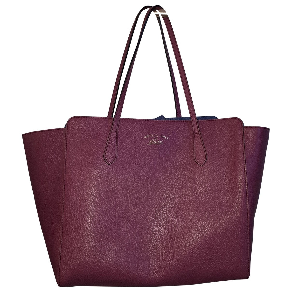 Gucci swing pink leather handbag