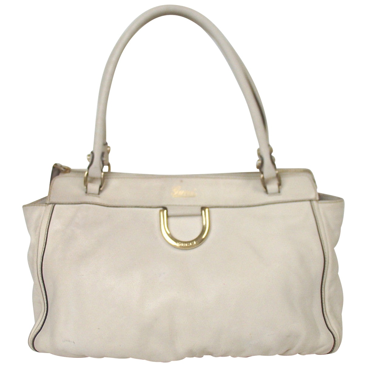 Gucci beige leather handbag