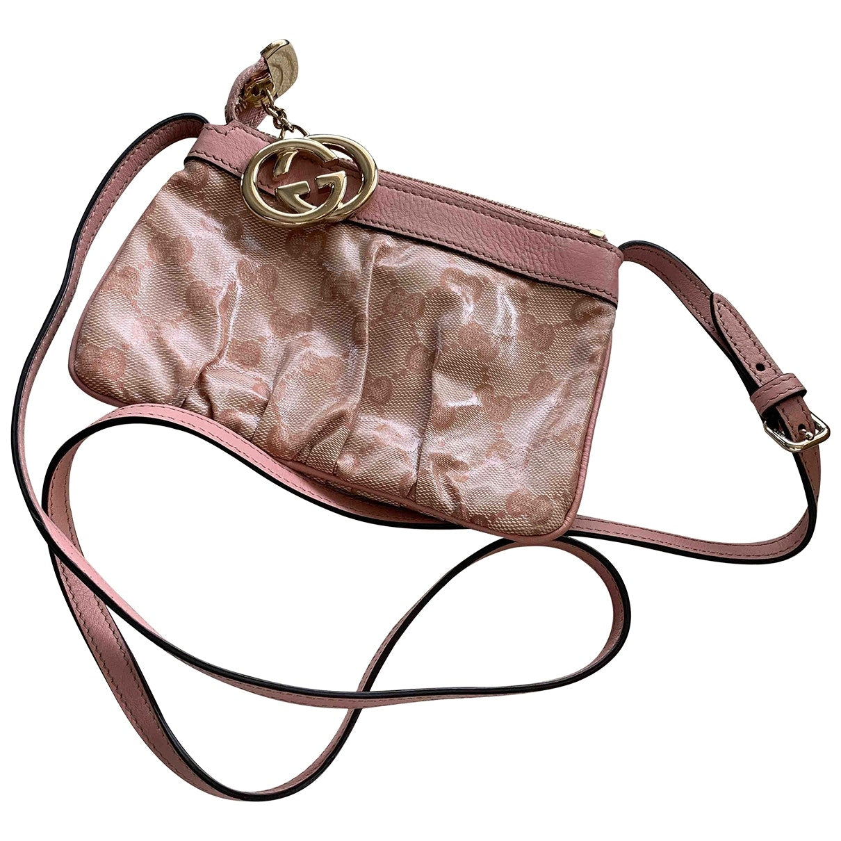 Gucci pink cloth handbag