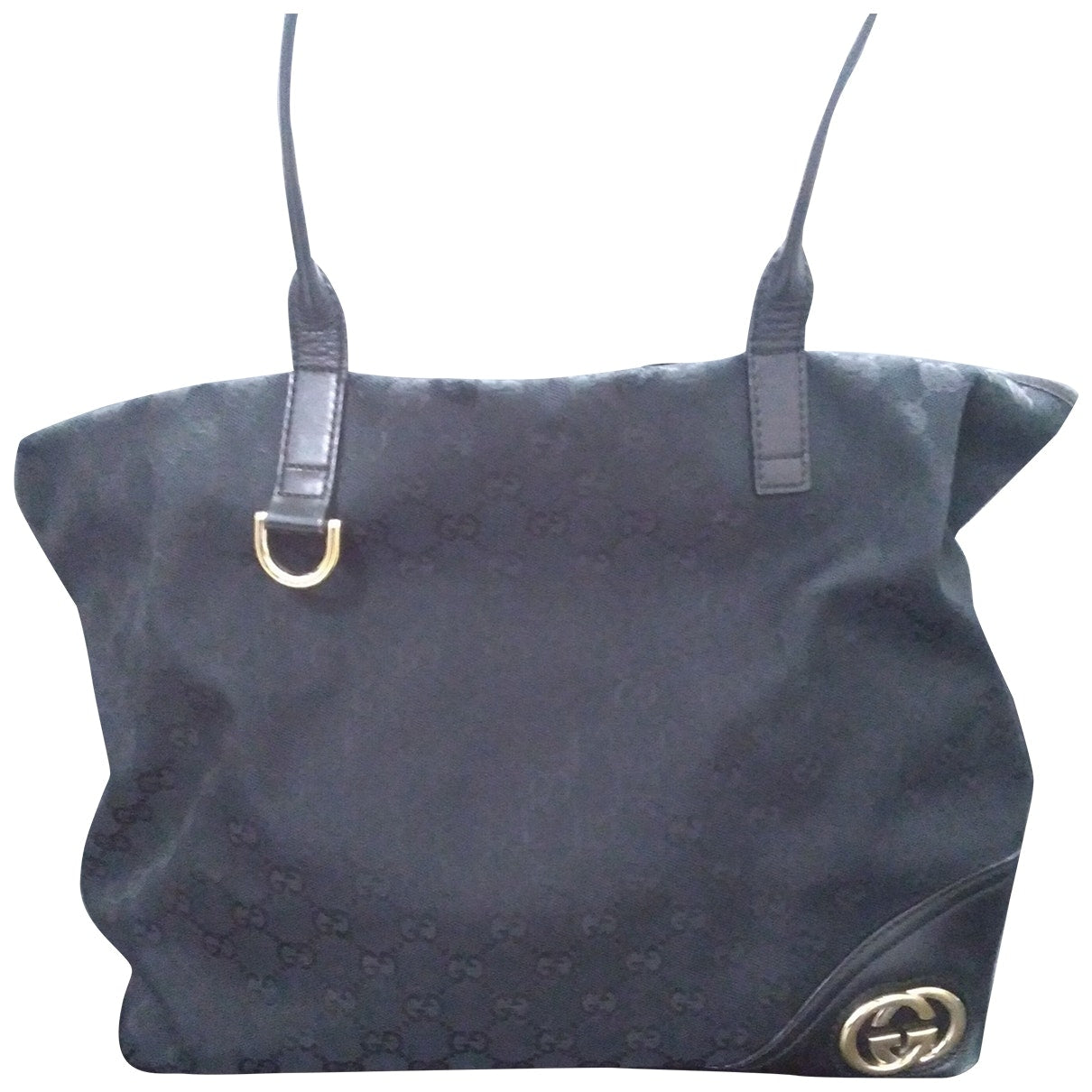 Gucci black cloth handbag