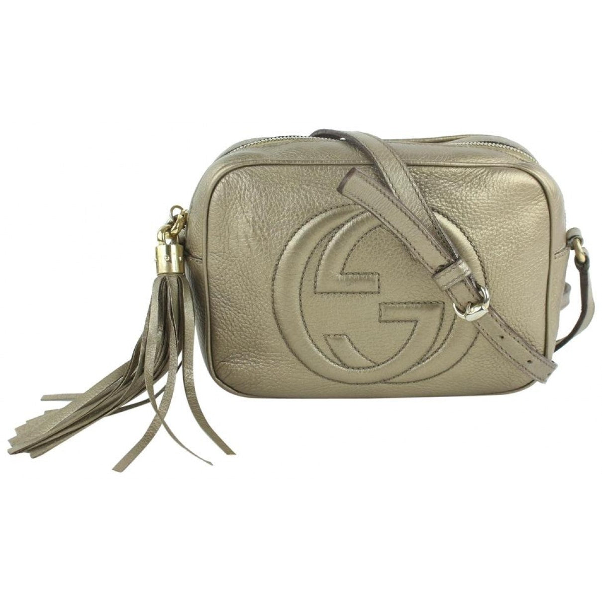 Gucci soho gold leather handbag