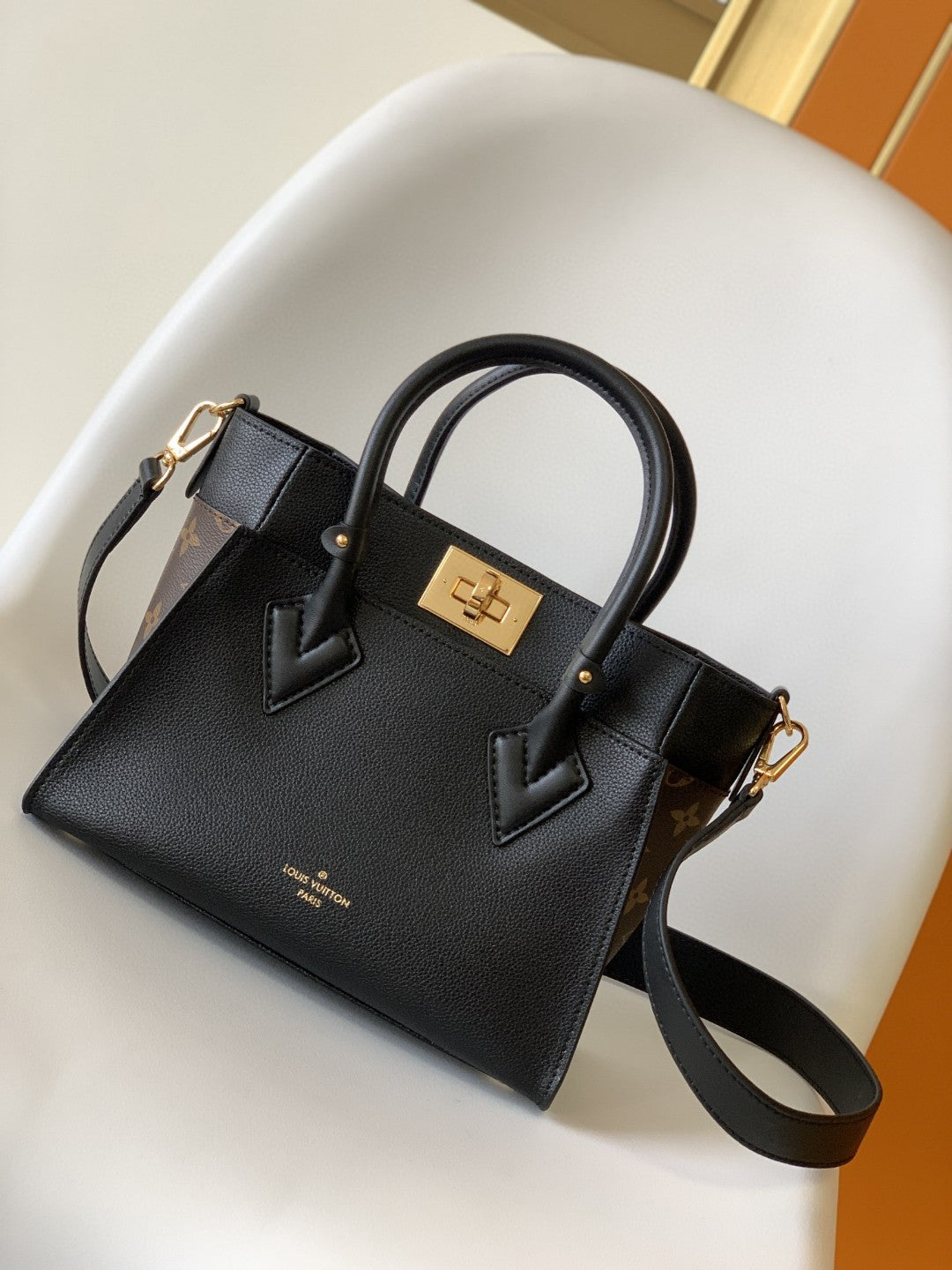 Top Quality On My Side Pm Tote Canvas Monogram Shoulder Bag