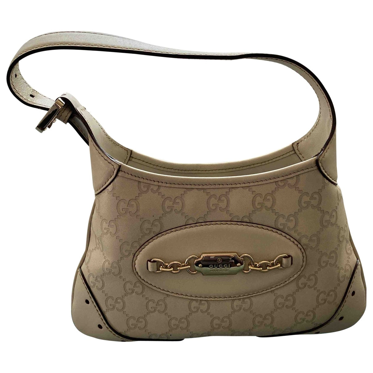 Gucci beige leather handbag