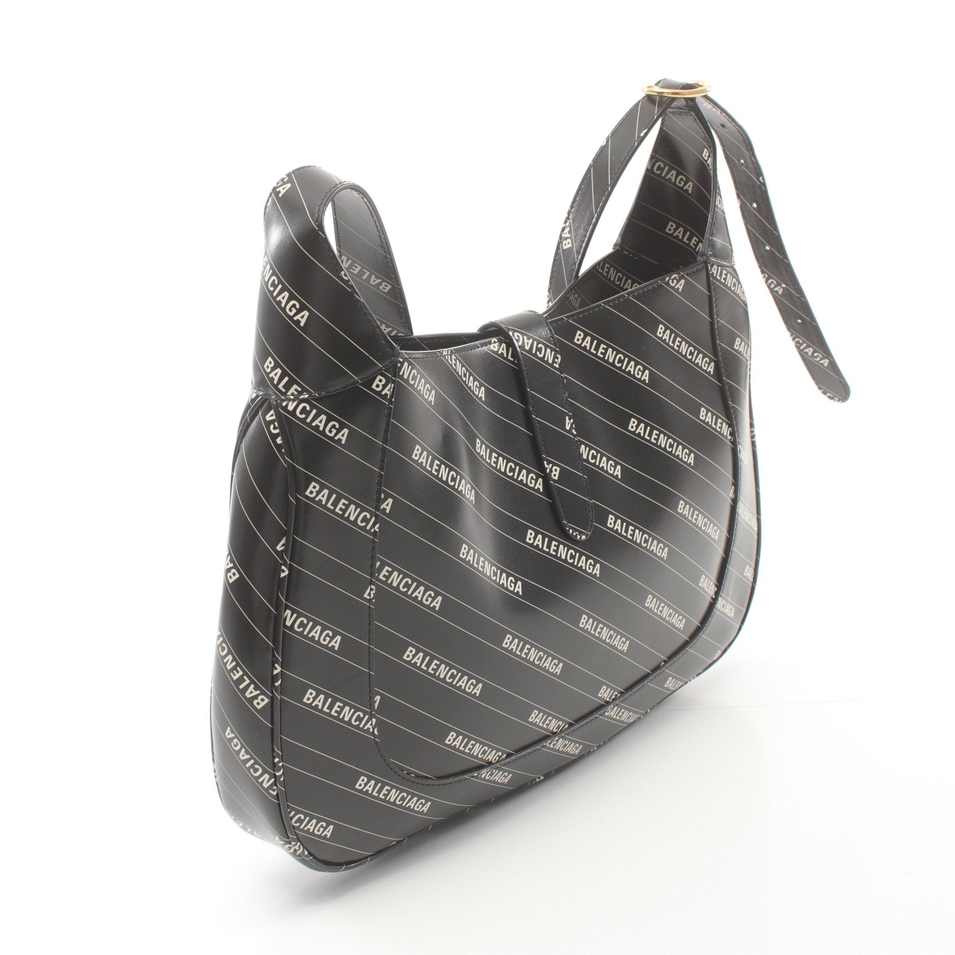 Gucci Luxury Balenciaga Trending * Hacker Leather Black White Shoulder Bag