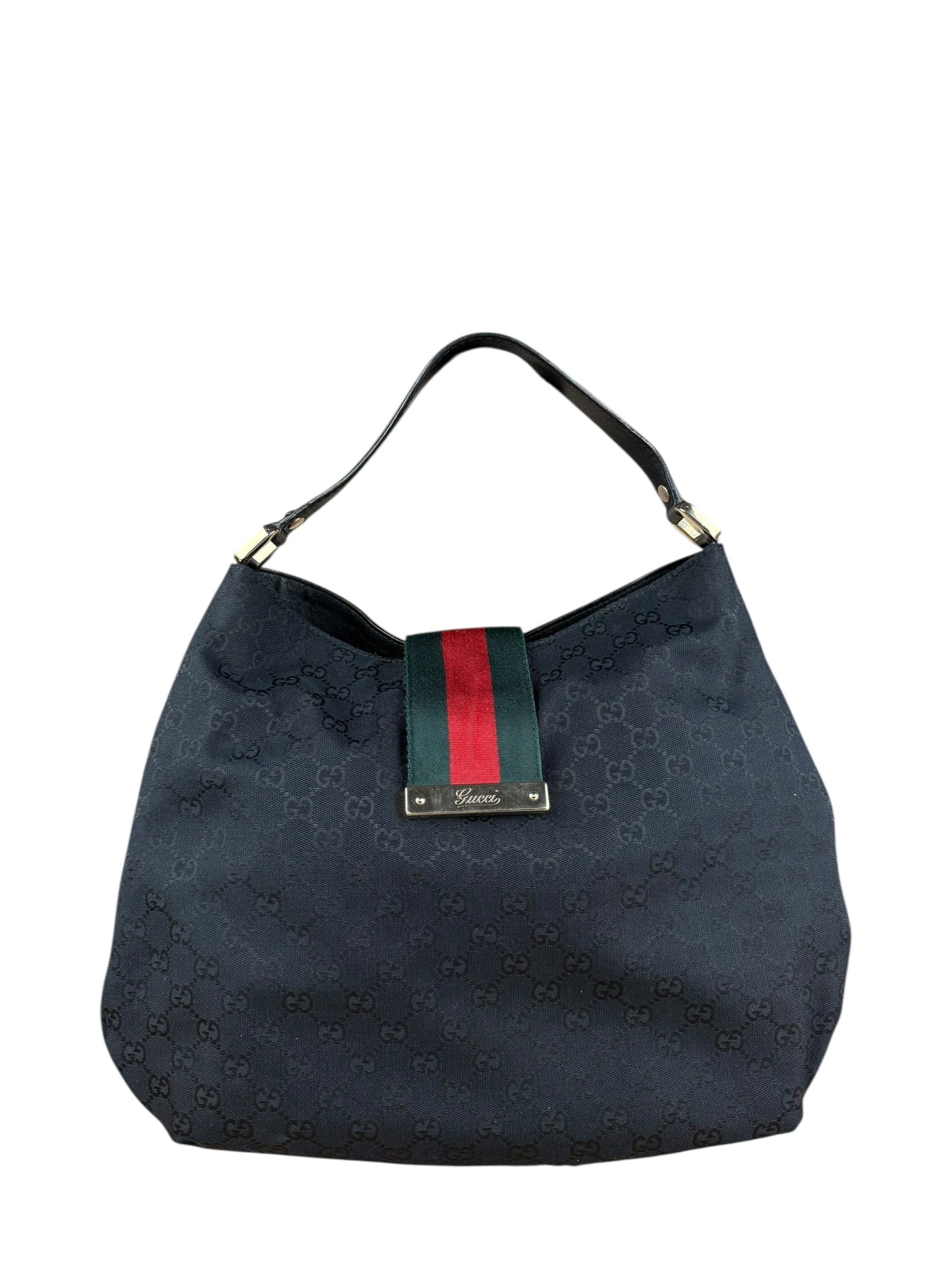 Gucci Black GG Hobo Bag