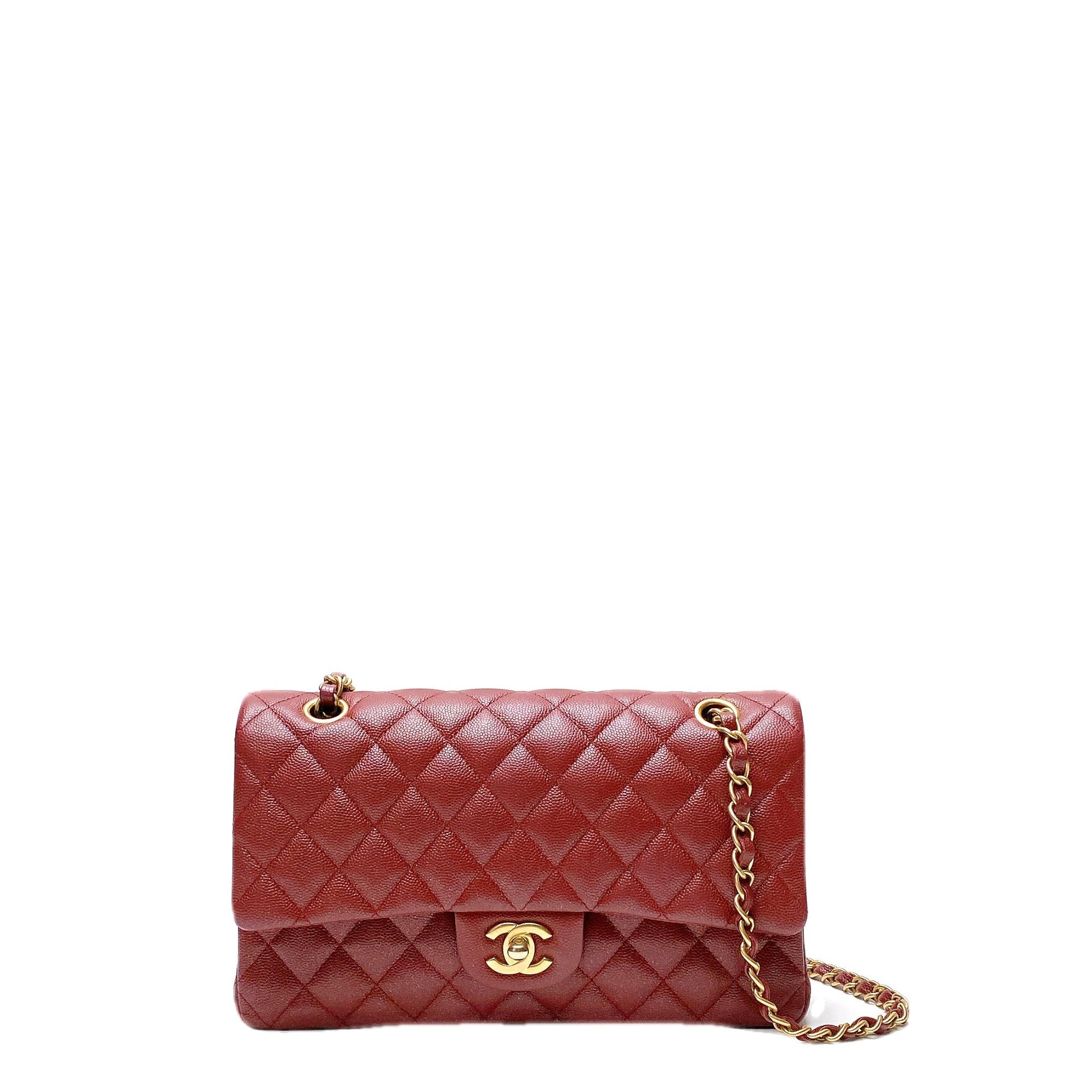 Chanel Cf In Maroon Bag