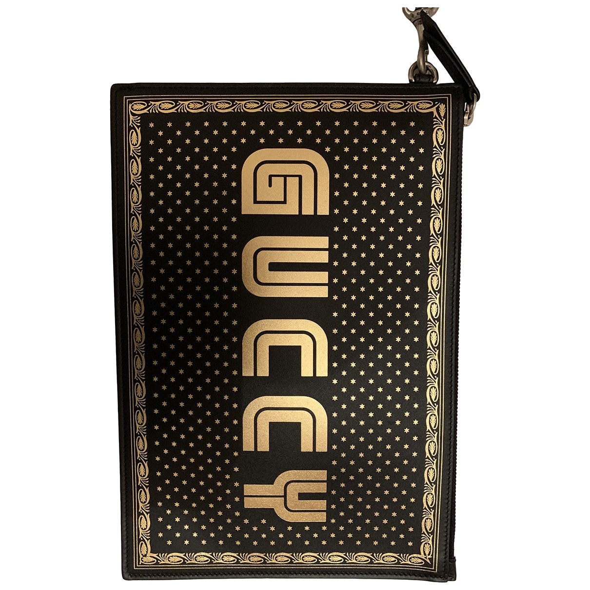 Gucci black leather case
