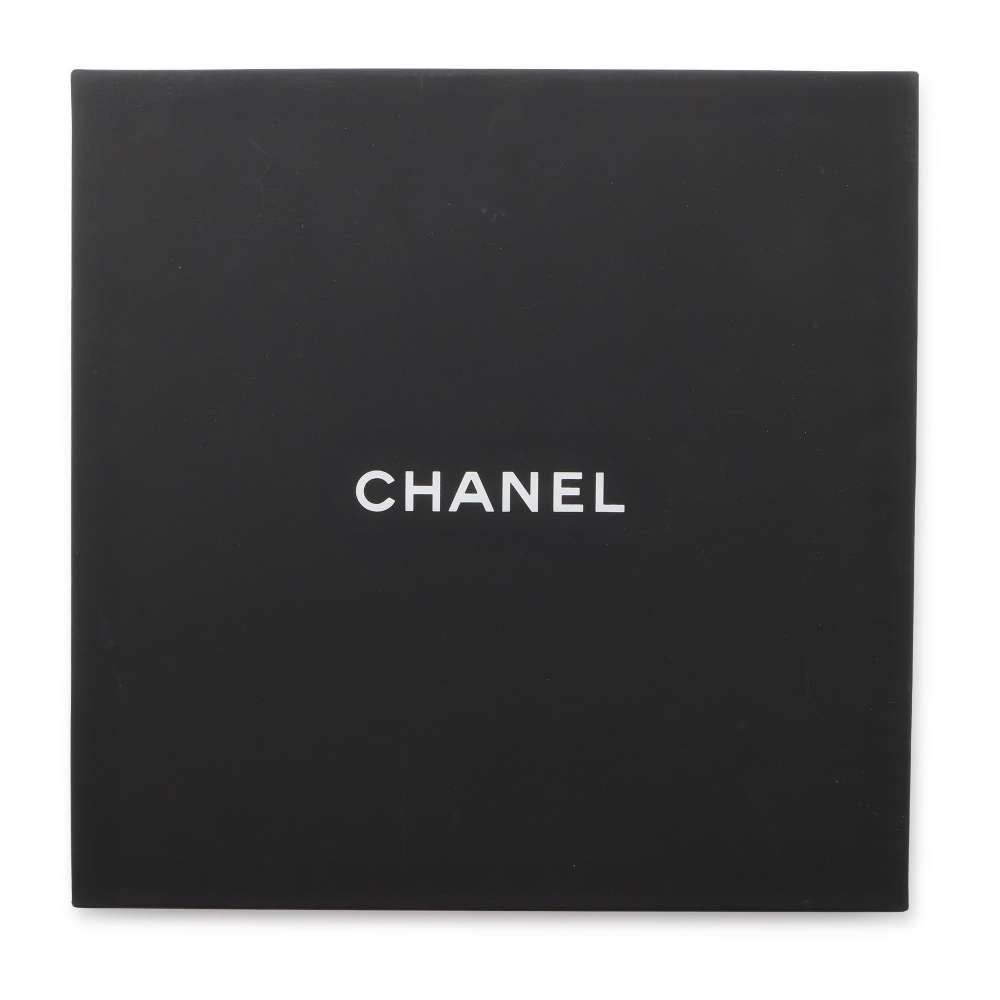 CHANEL CC Logo Scarf Black/Multicolor Silk100%