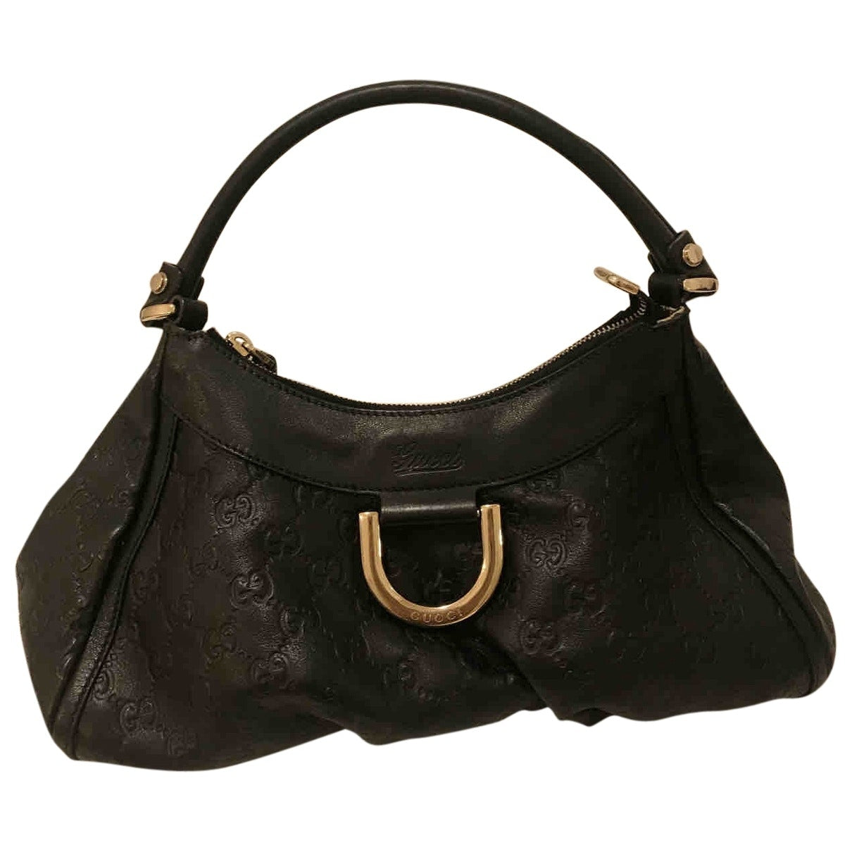 Gucci black leather handbag