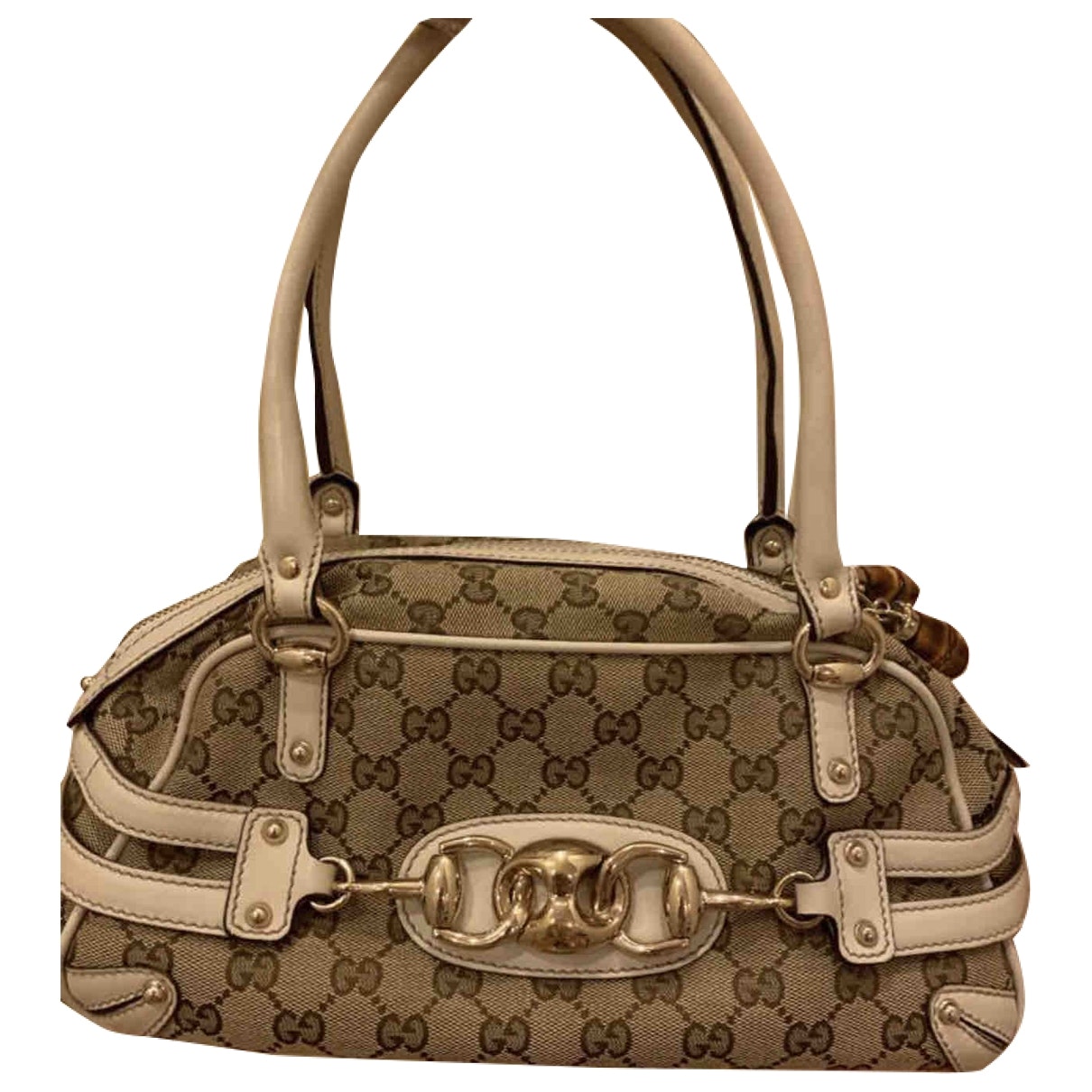 Gucci beige cloth handbag